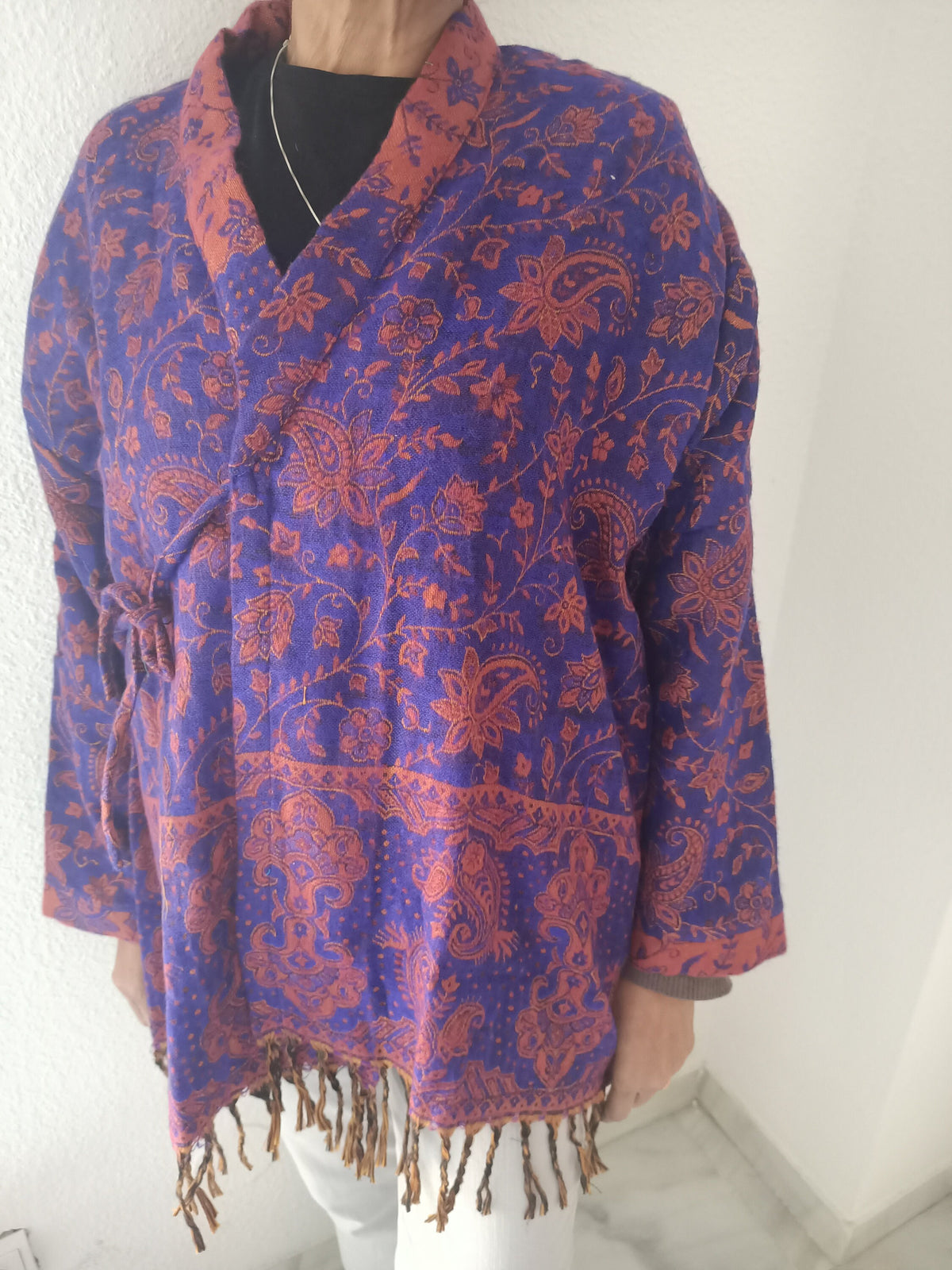 Wool jacket,winter wrap kimono,wool tunic,gifts for her,boho tunic