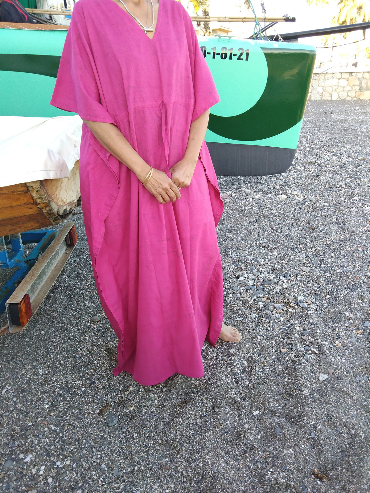 Fuscia dress,Plus size cotton kaftan,caftan,gifts for her, resort wear, loungewear,boho dress,pink kaftan
