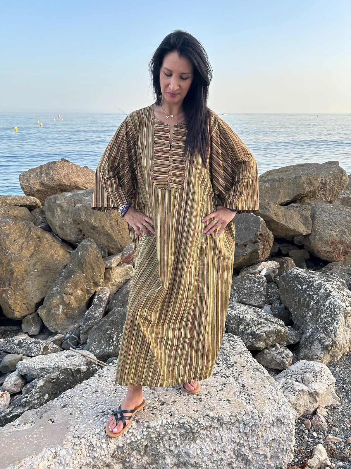 Organic cotton kaftan,caftan, resort wear,loungewear,gifts for her,boho dress,a line dress,block print dress
