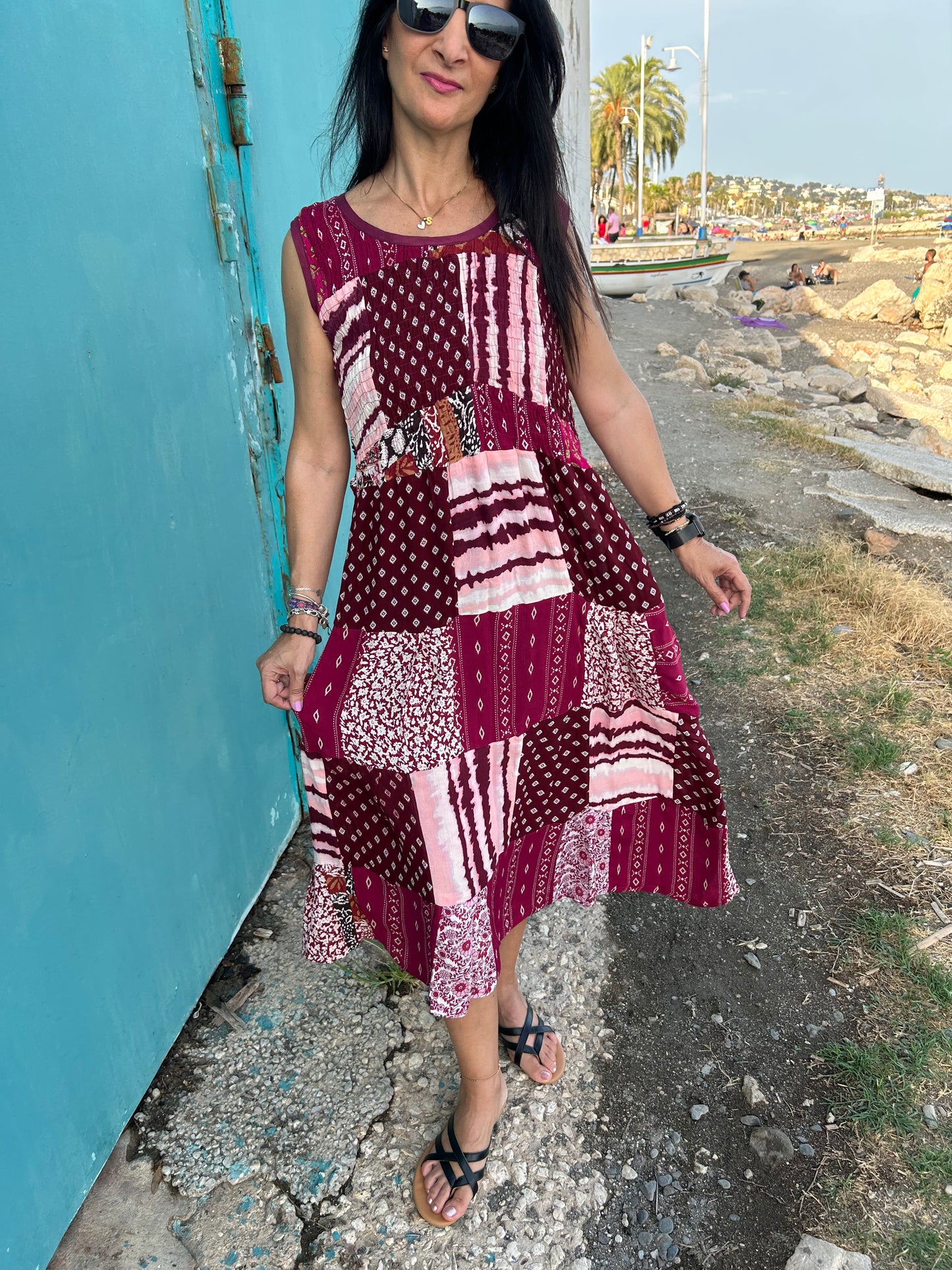 Patchwork Rayon dress