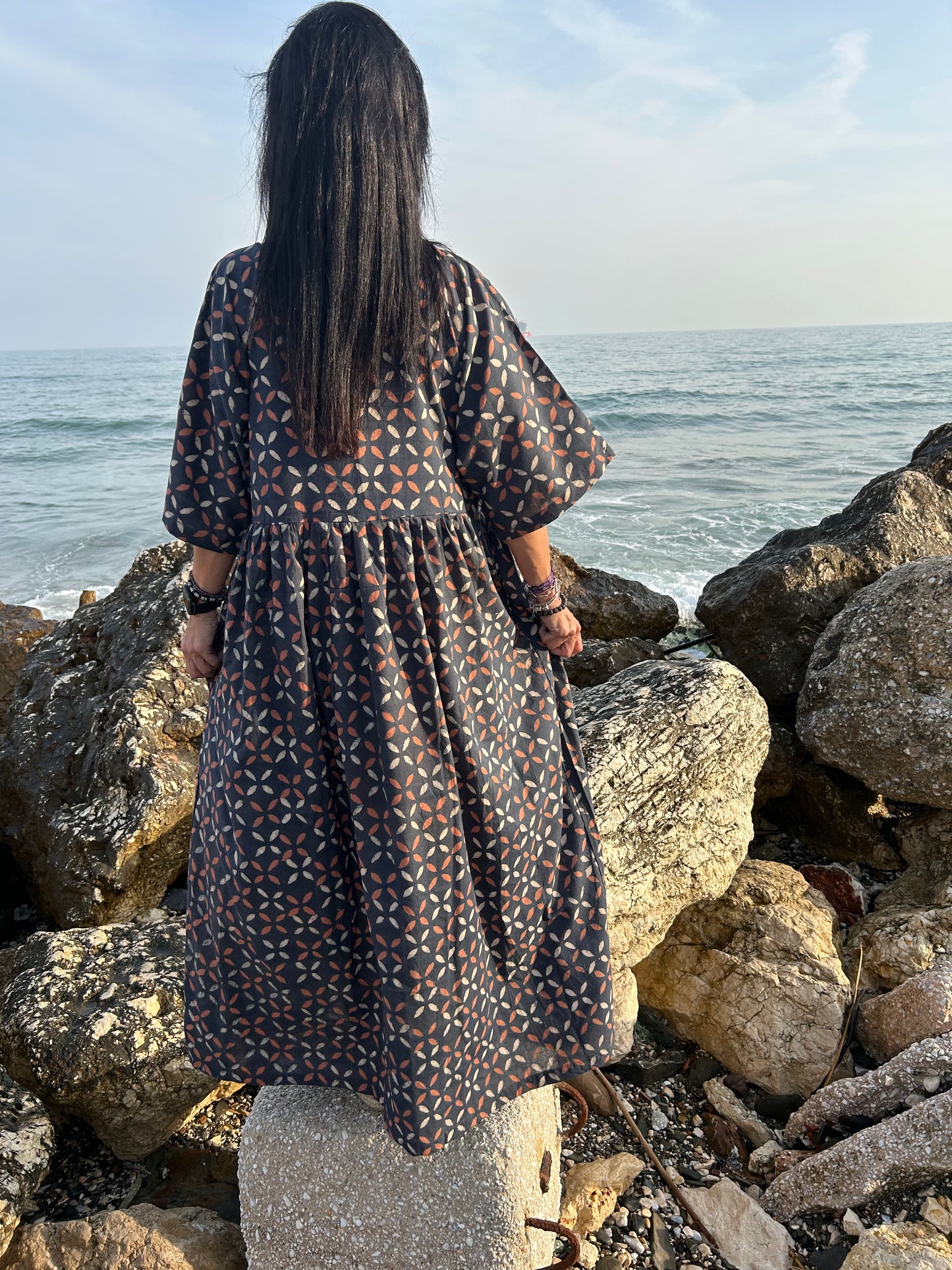 handmade organic criss cross dress