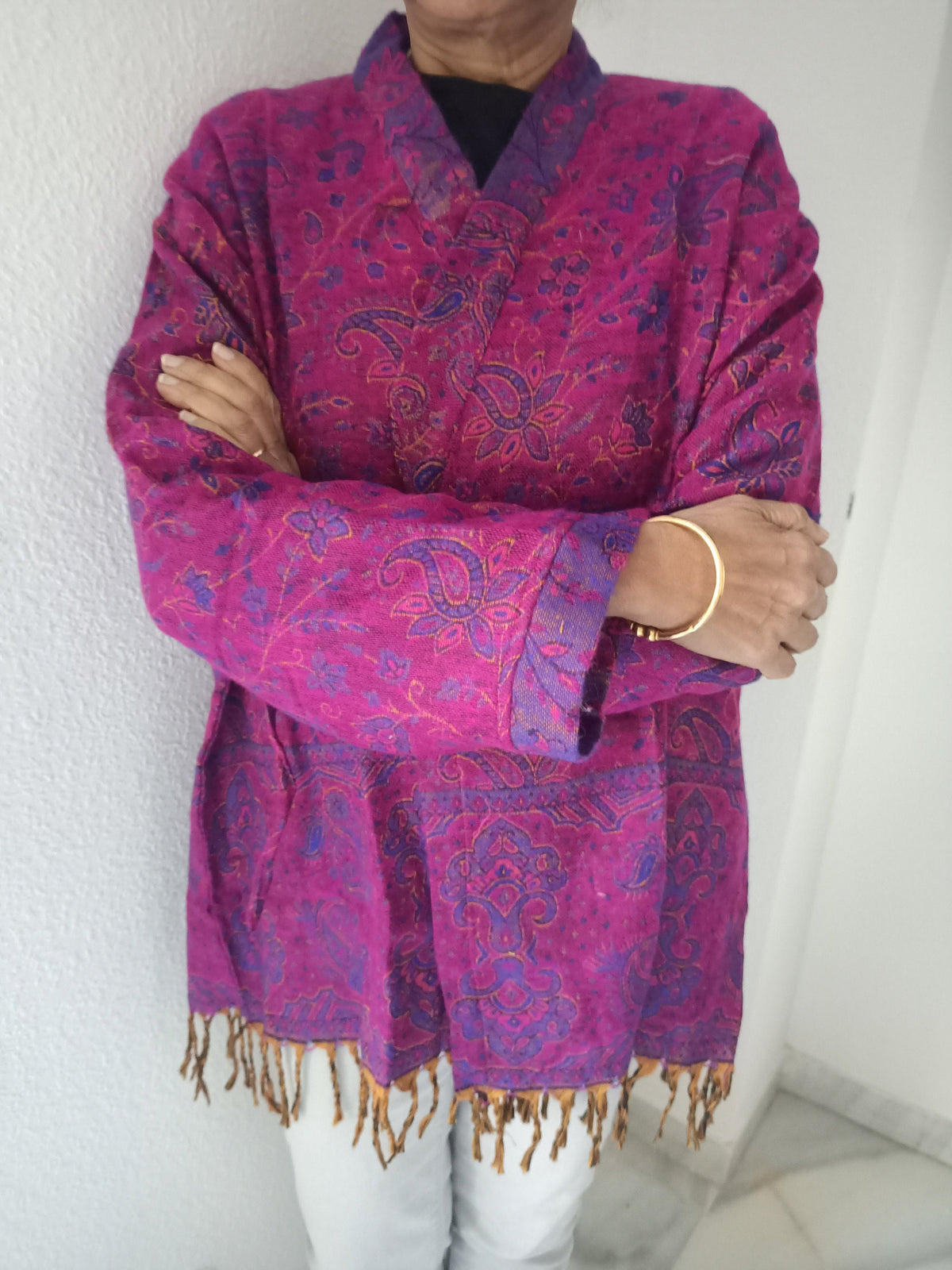 Unisex Yak wool wrap kimono,wool cover up, loungewear, resort wear,Wool top,wool robe top,boho tunic