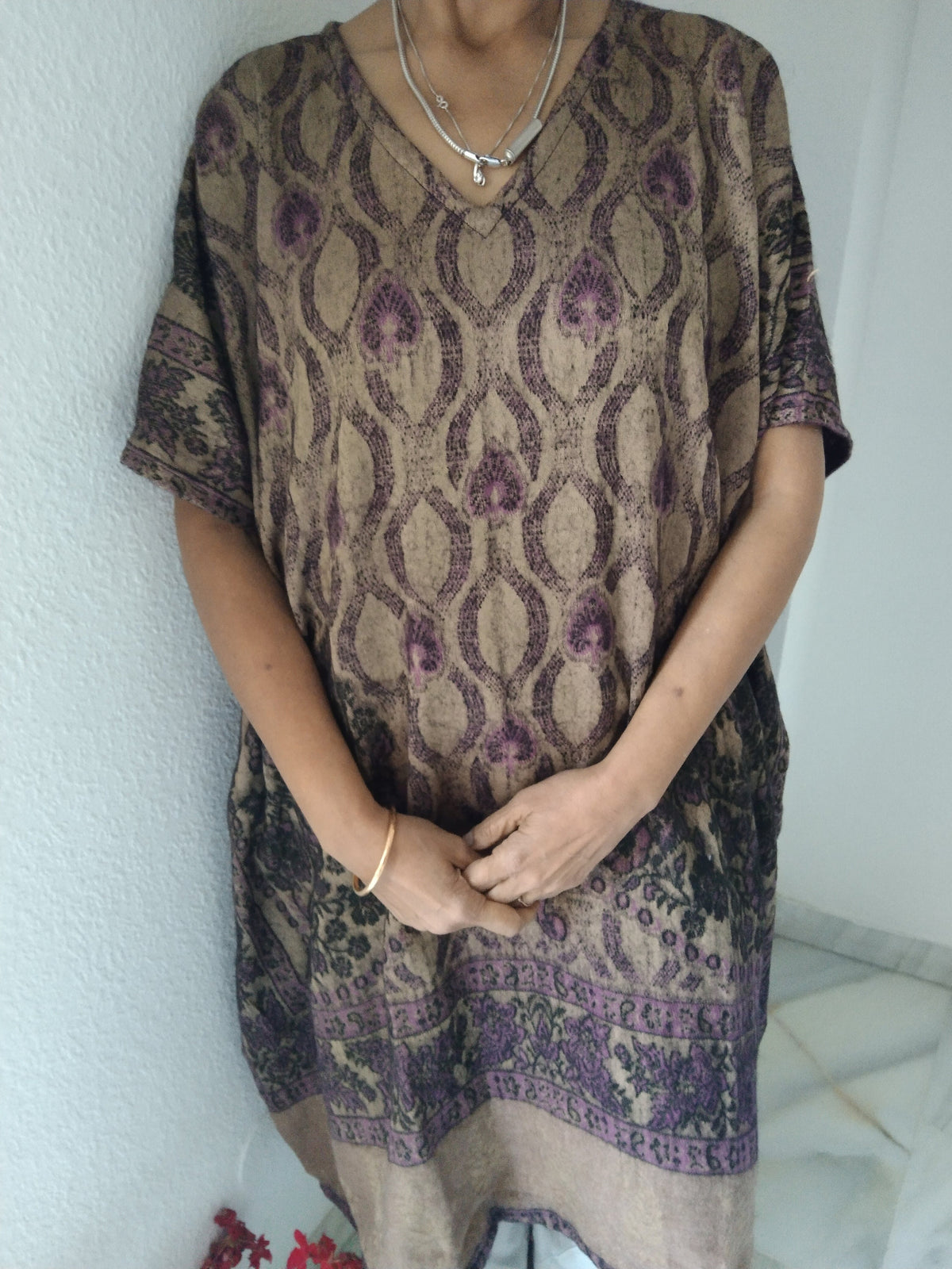 Unisex wool kaftan,unisex wool tunic,gifts for her, loungewear, resort wear,boho wool dress,