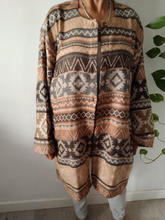Woolen jacket,wool cover up,wool tunic,Plus size tunic,boho tunic,gifts for her,boho tunic