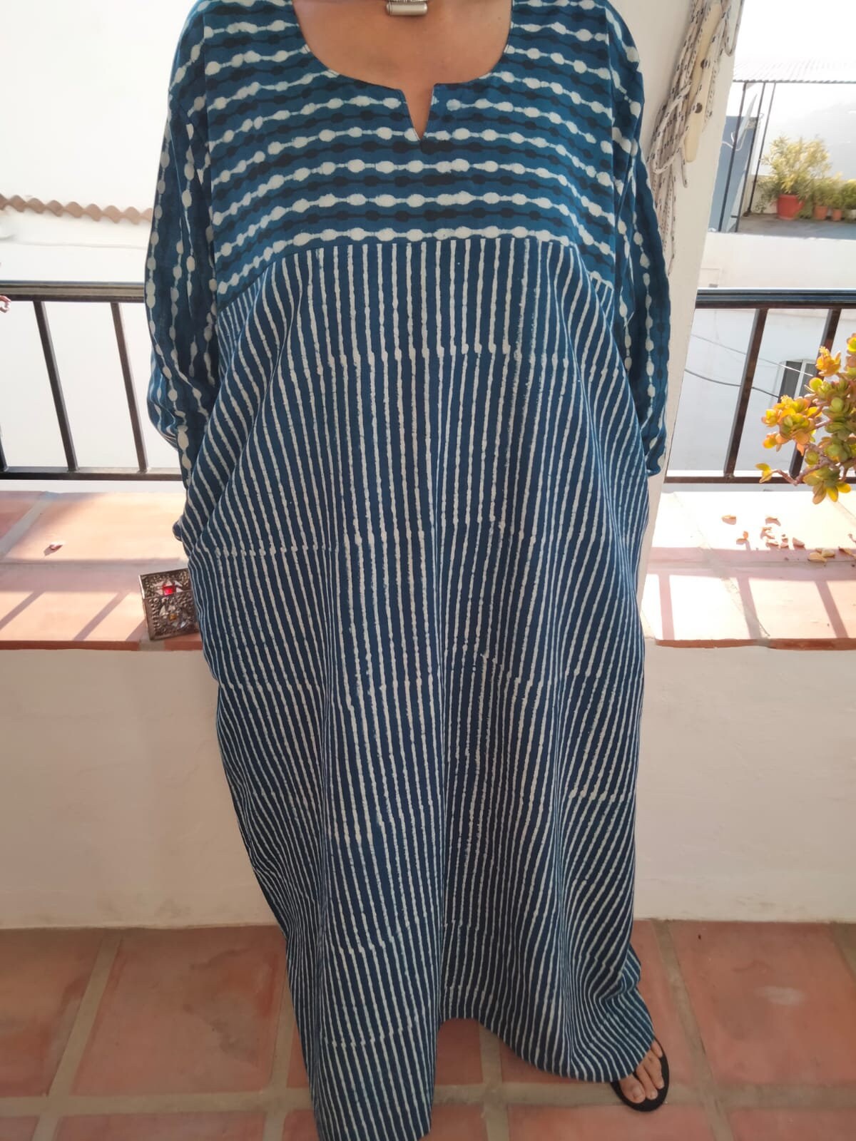 Indigo cotton kaftan,organic Cotton kaftan,caftan,cotton dress,boho dress,gifts for her,boho dress,a line kaftan,resort wear,loungewear