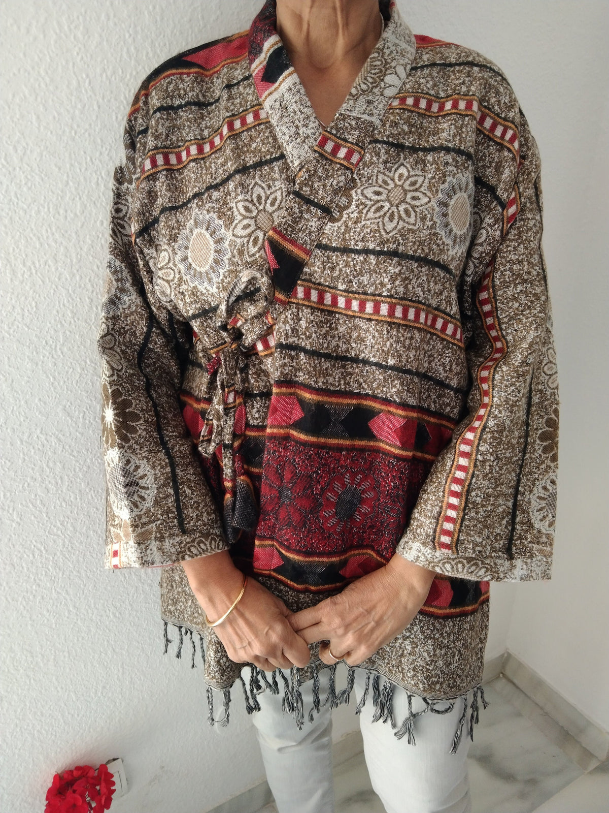 Unisex Wool wrap jacket, loungewear, resort wear,winter jacket ,wool wrap top,boho tunic,wool tunic,