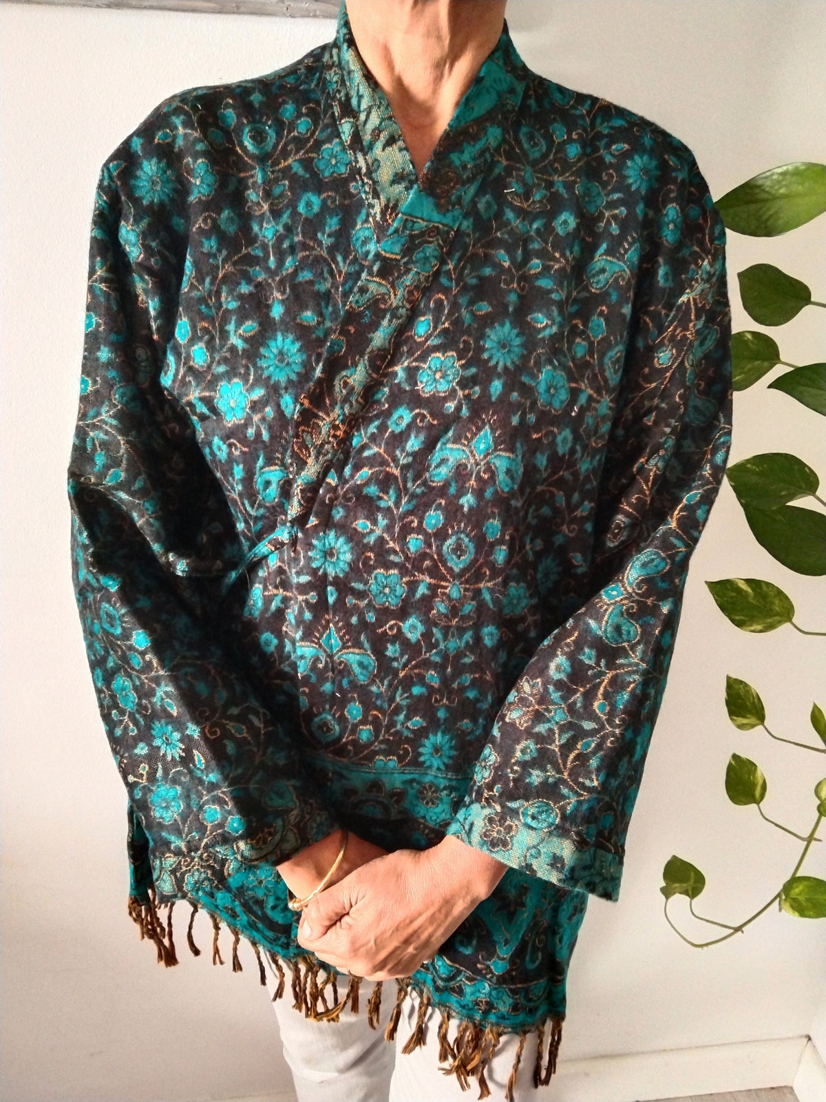 Wool wrap,winter tunic,wool cover up,gifts for her,boho robe,winter cover up