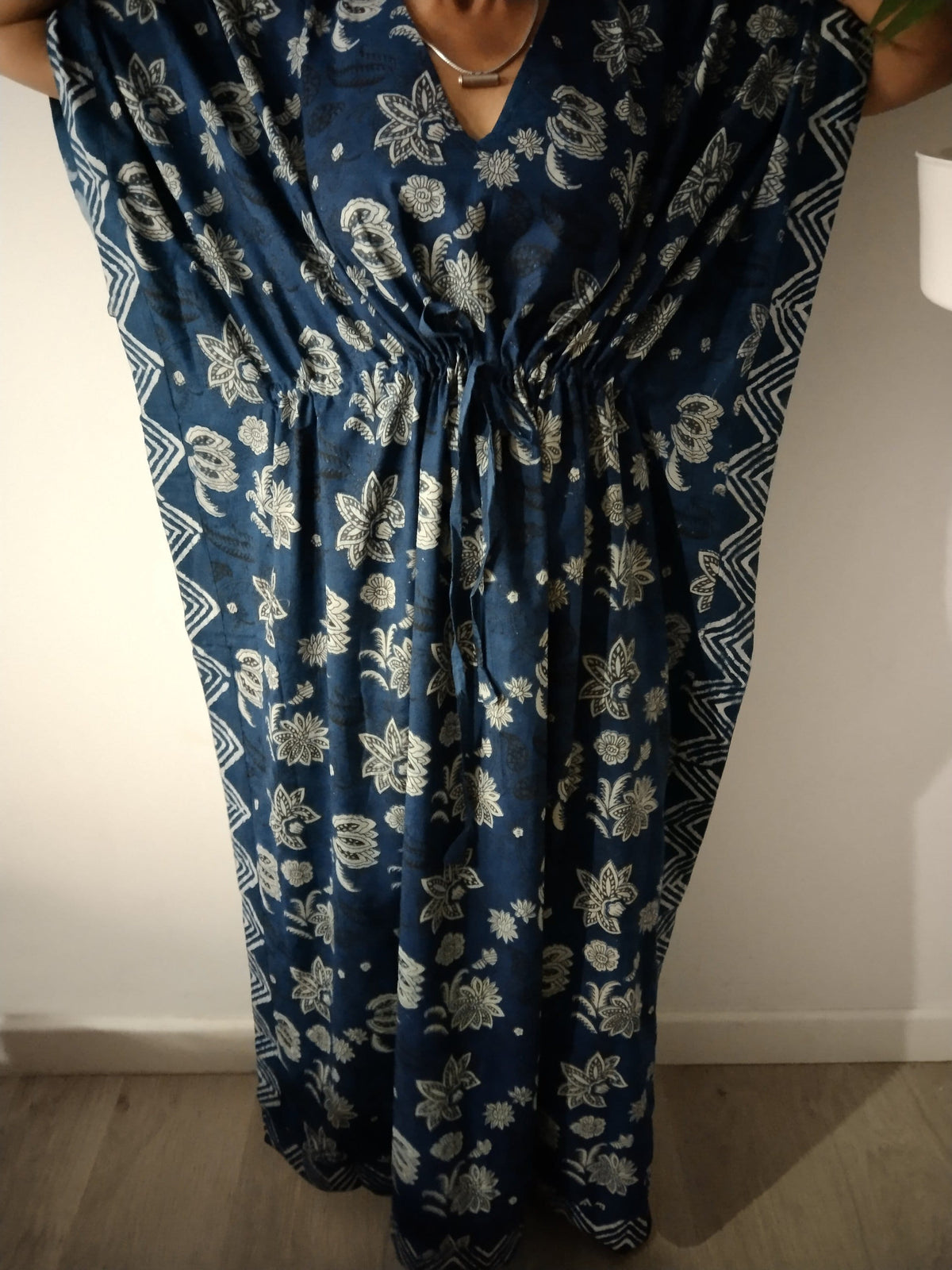 Indigo kaftan,organic caftan,resort wear,loungewear,gifts for her,boho dress,plus size dress,caftan,cotton dress