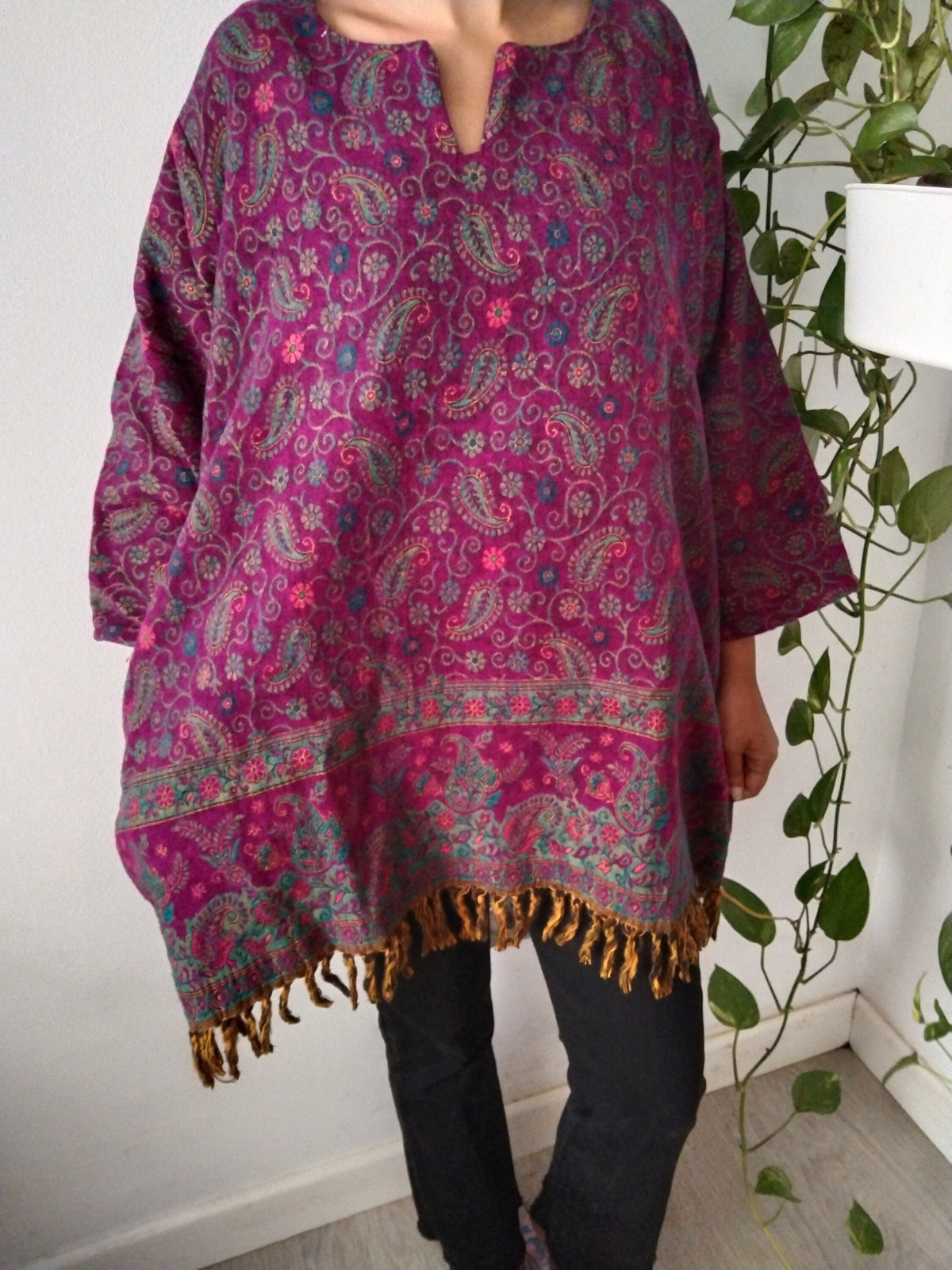 Wool Kurti,wool tunic,gifts for her, Christmas gift,mom postpartum gift,winter tunic,resort wear, loungewear,boho kurti,