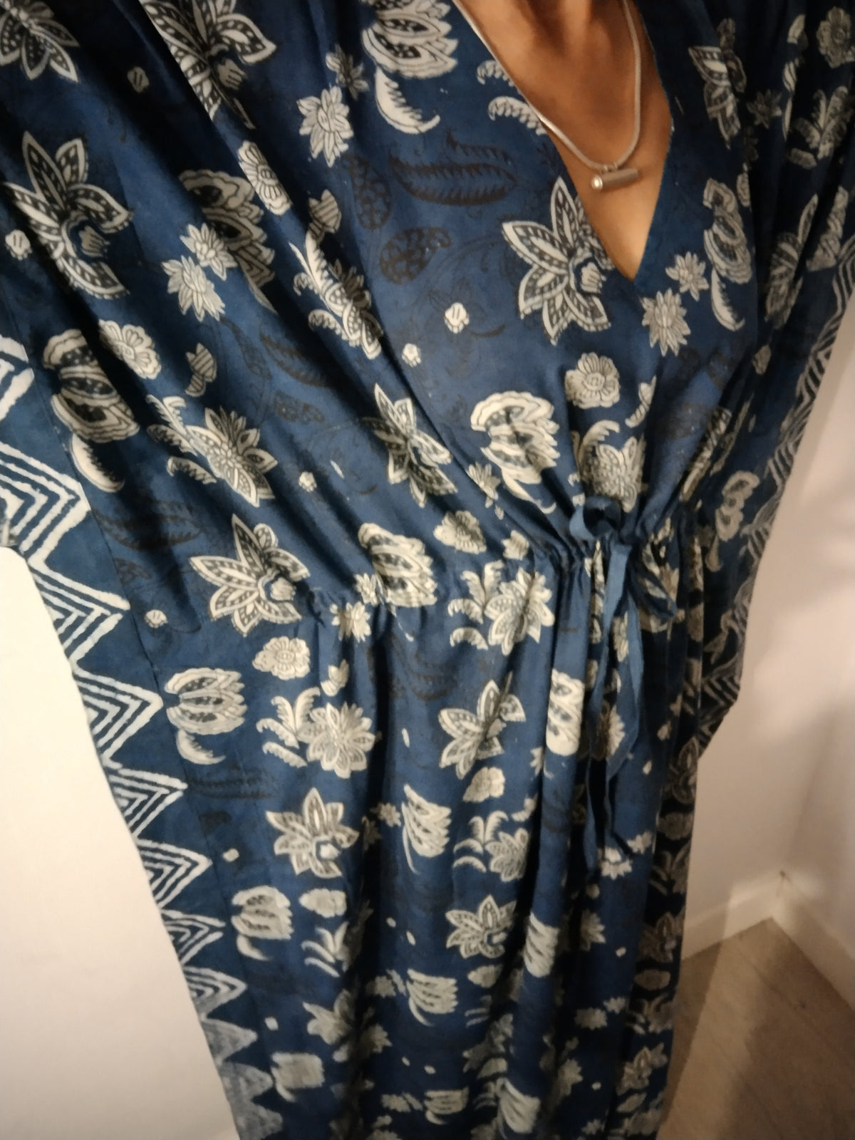 Indigo kaftan,organic caftan,resort wear,loungewear,gifts for her,boho dress,plus size dress,caftan,cotton dress