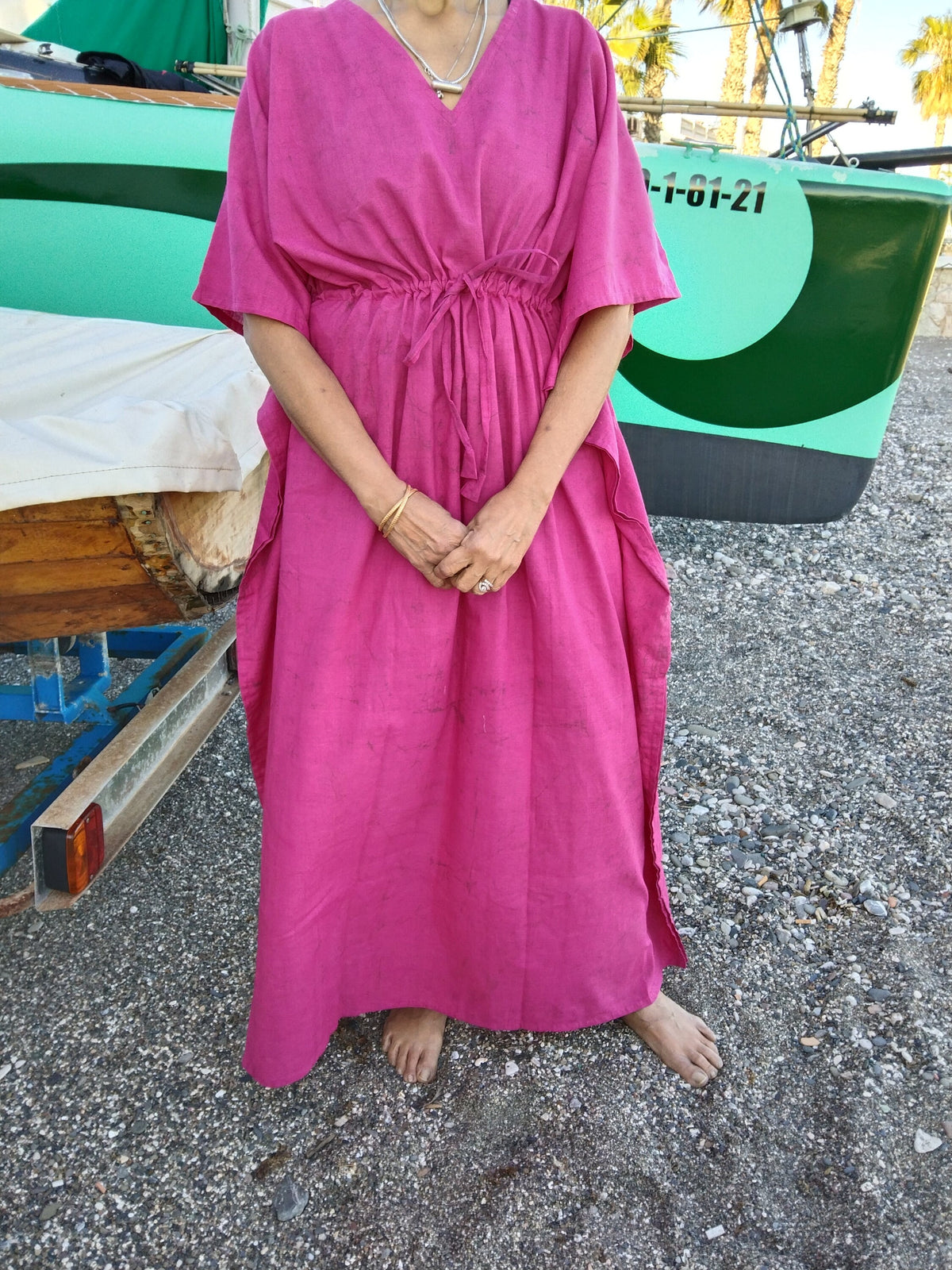 Fuscia dress,Plus size cotton kaftan,caftan,gifts for her, resort wear, loungewear,boho dress,pink kaftan