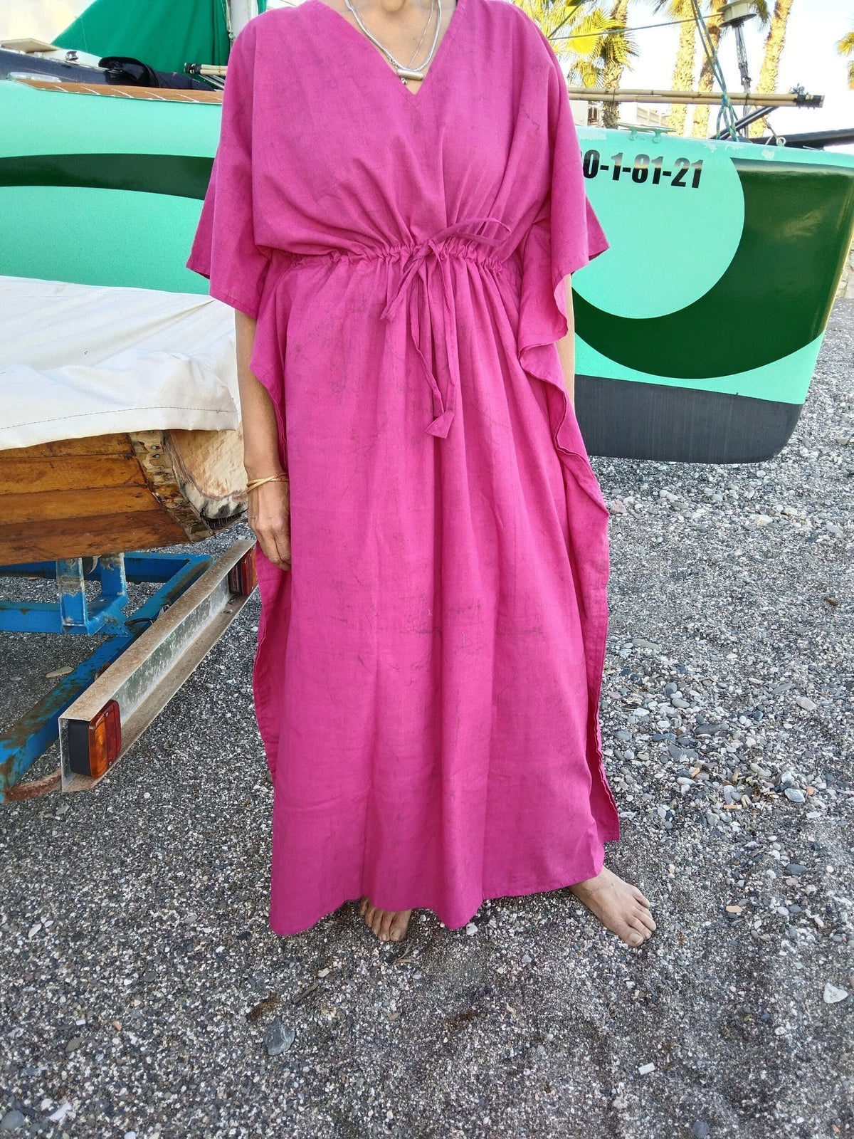 Fuscia dress,Plus size cotton kaftan,caftan,gifts for her, resort wear, loungewear,boho dress,pink kaftan