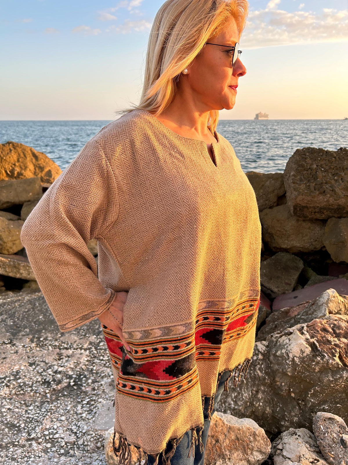 Winter yak wool tunic,gifts for her,wool kurti,winter tunic,boho kurti,wool tunic, Christmas gift,mom postpartum gift,mother's day gift,boho