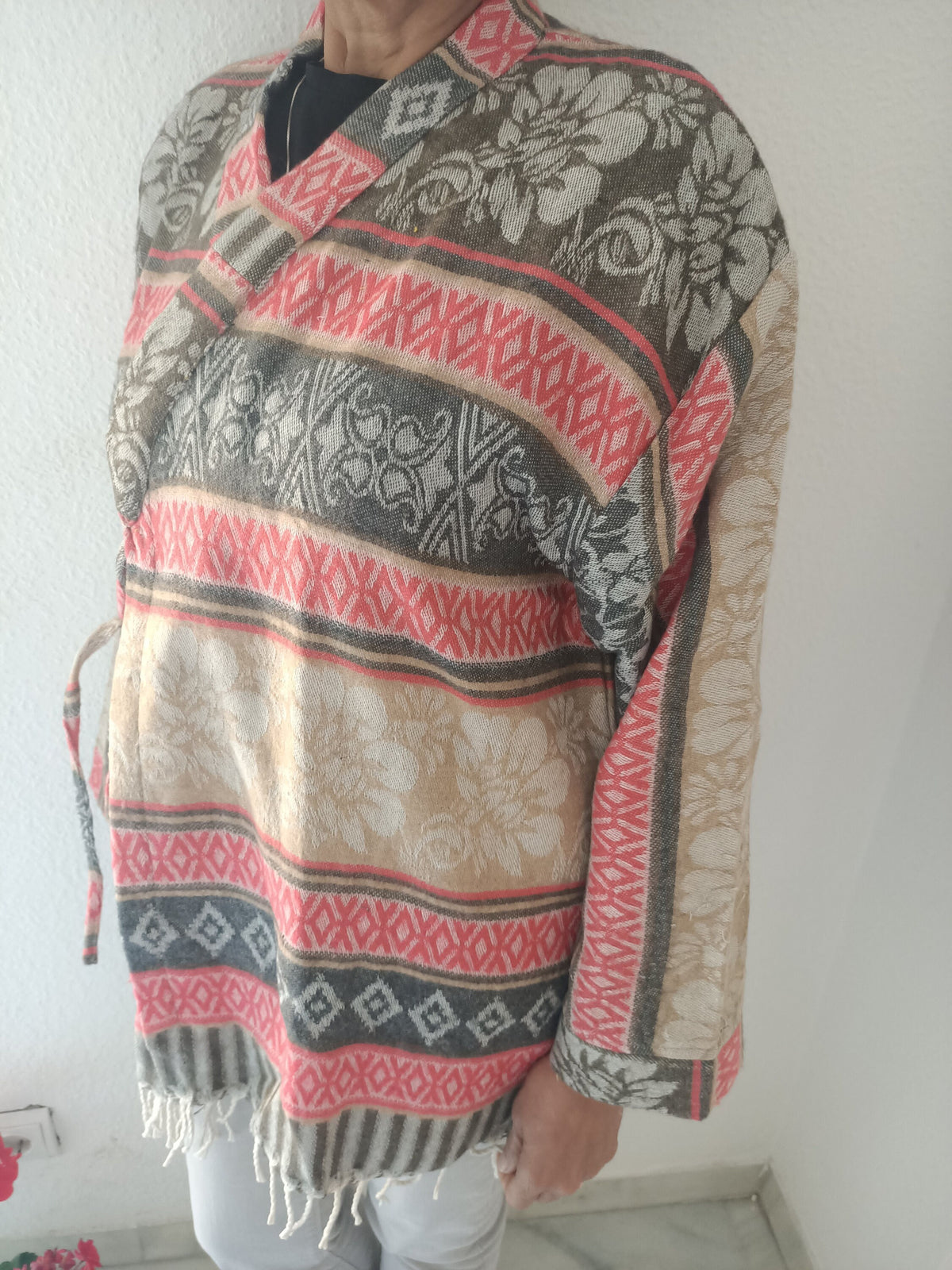 Wool wrap kimono,wool tunic,gifts for her,boho tunic, loungewear,