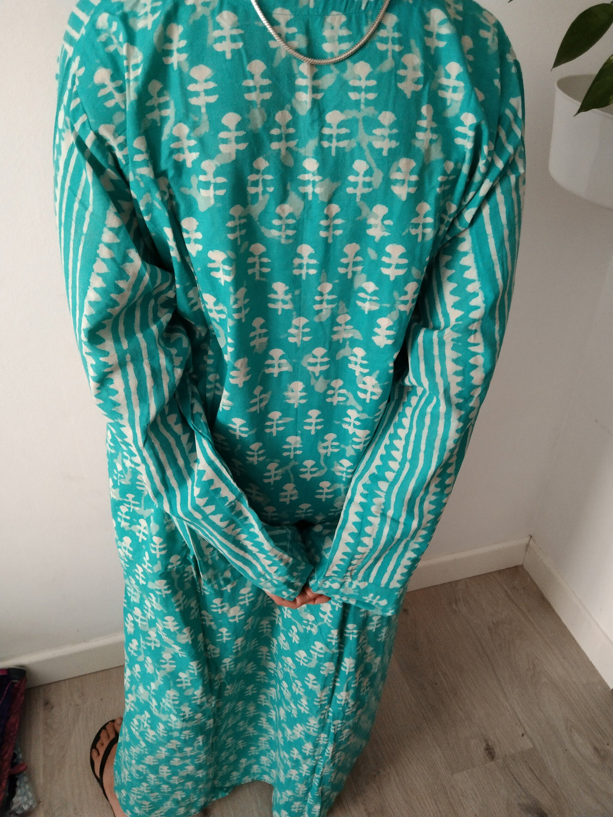 Turquoise cotton kaftan,caftan,resort wear,loungewear,sleepwear,cotton dress,boho dress