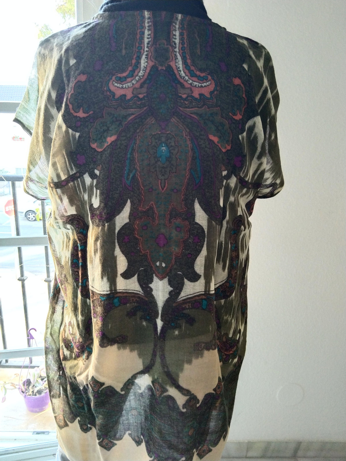 Thin wool layering tunic,wool kaftan