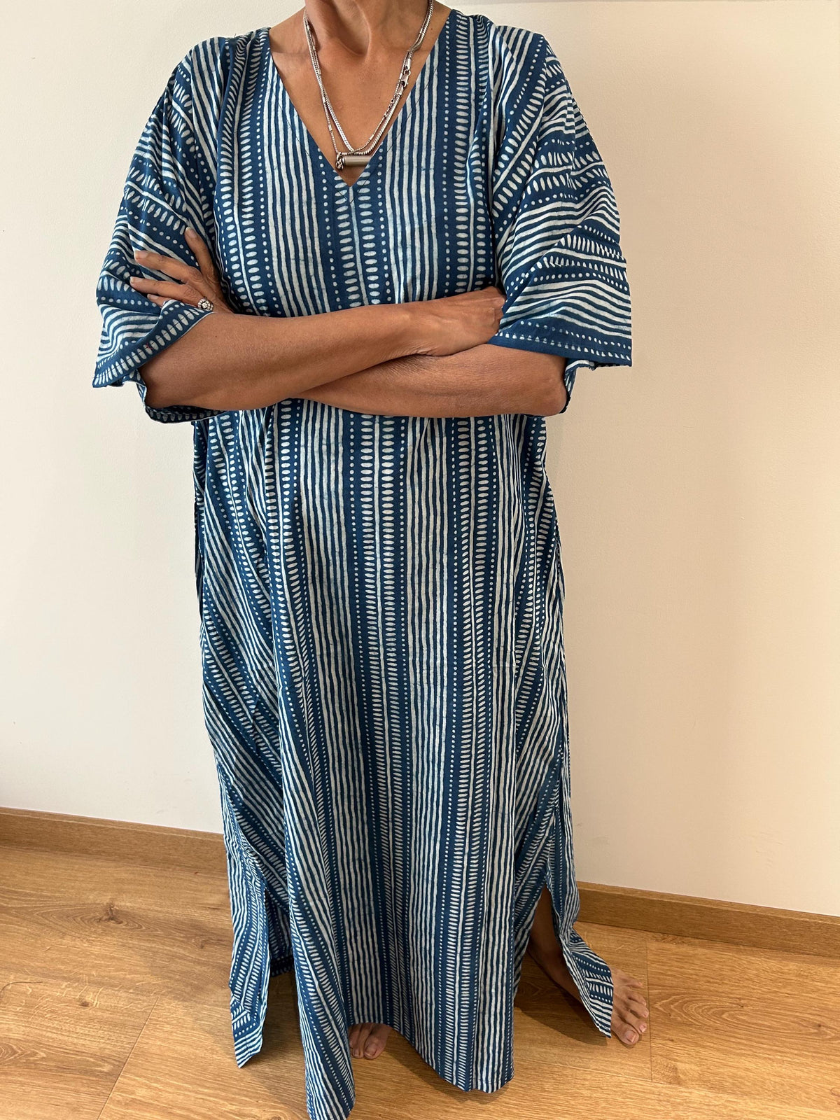 Organic cotton kaftan,caftan, resort wear,loungewear,gifts for her,boho dress,a line dress,block print dress
