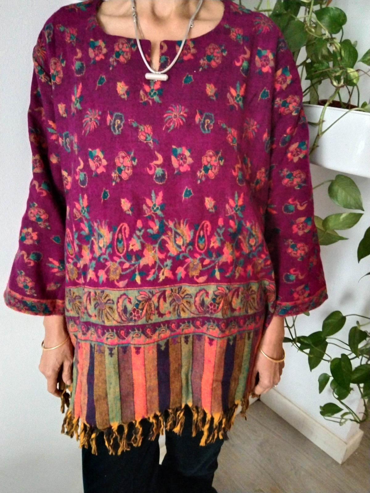 Yak wool tunic,winter tunic,wool kurti,gifts for her,Christmas gift,boho kurti,wool tunic,mom postpartum gift,mothers day gift,boho tunic