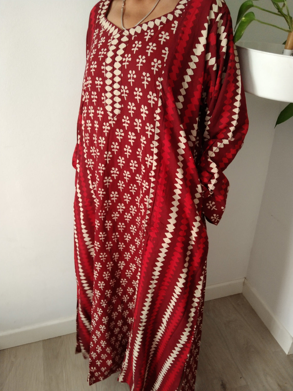 Plus Cotton kaftan,caftan,resort wear, loungewear,cotton dress,Full sleeve kaftan,A line kaftan