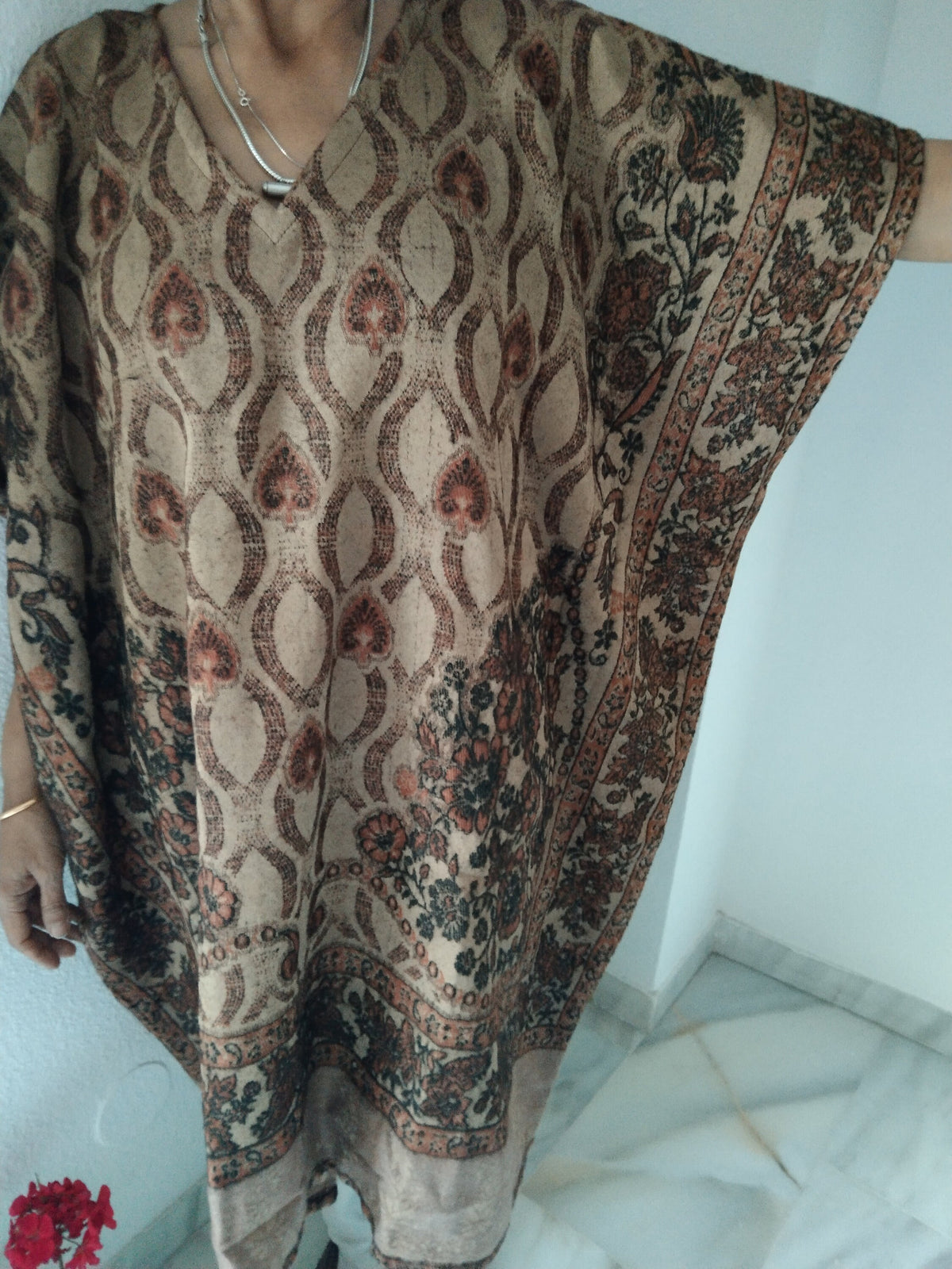 Unisex Wool Kaftan: Boho Resort Loungewear Tunic