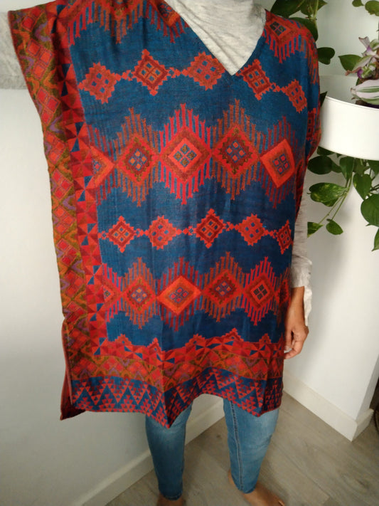 Wool blend tunic,winter top,boho winter top,tunic