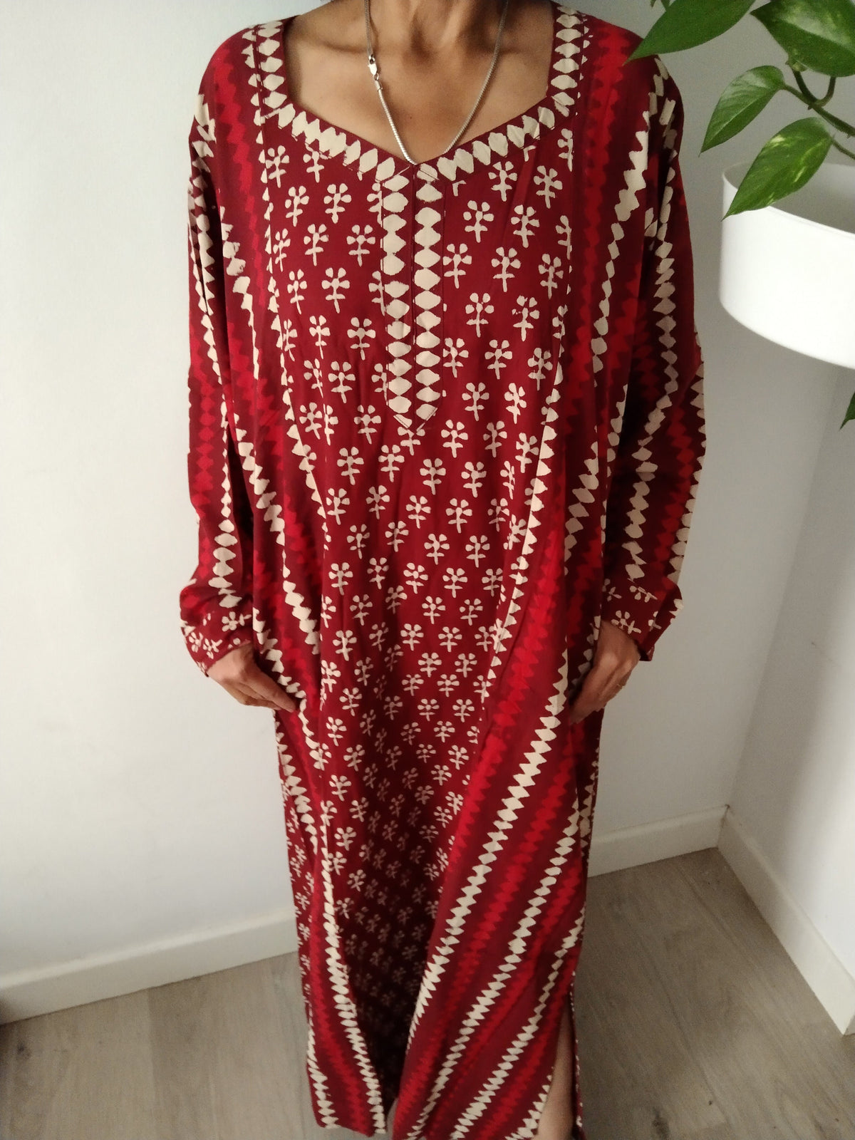 Plus Cotton kaftan,caftan,resort wear, loungewear,cotton dress,Full sleeve kaftan,A line kaftan