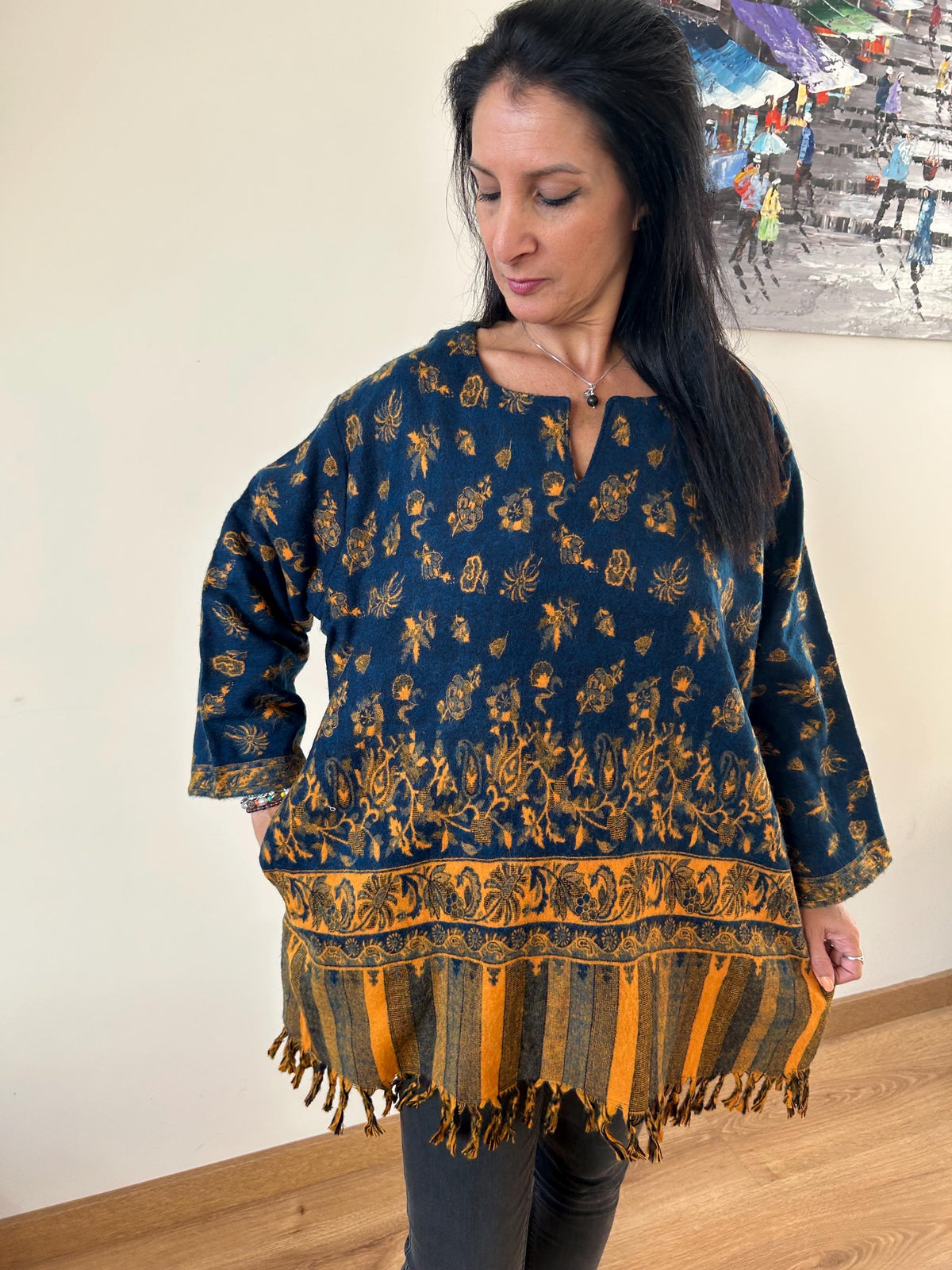 Yak wool tunic,winter tunic,wool kurti,gifts for her,Christmas gift,boho kurti,wool tunic,mom postpartum gift,mothers day gift,boho tunic