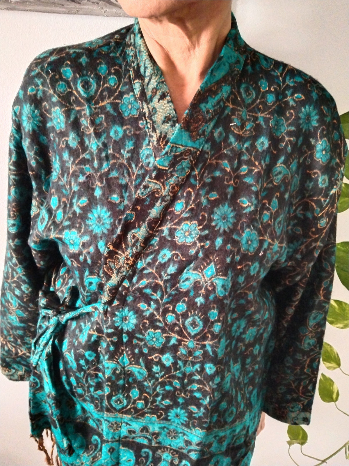 Wool wrap,winter tunic,wool cover up,gifts for her,boho robe,winter cover up
