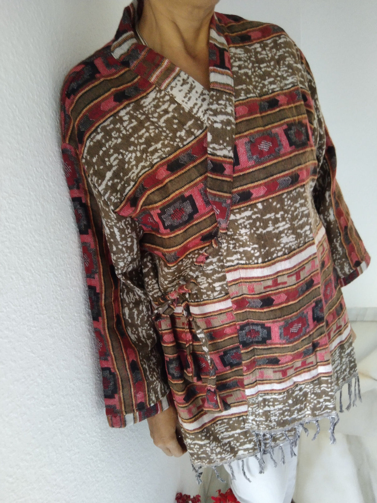 Unisex yak wool wrap, loungewear, wool tunic,wool jacket,gifts for her,boho jacket,winter tunic