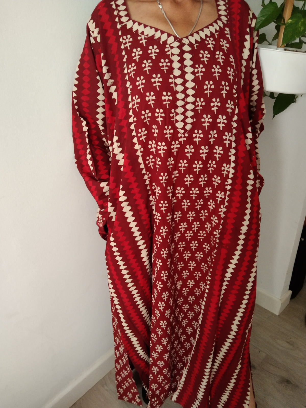 Plus Cotton kaftan,caftan,resort wear, loungewear,cotton dress,Full sleeve kaftan,A line kaftan