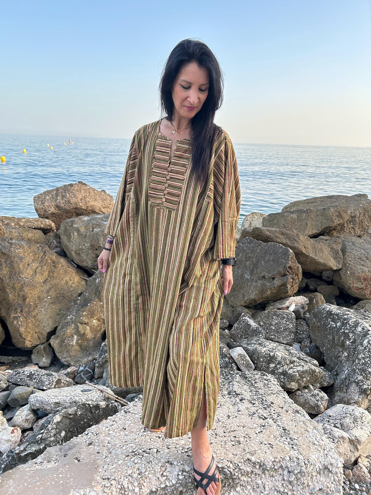 Organic cotton kaftan,caftan, resort wear,loungewear,gifts for her,boho dress,a line dress,block print dress