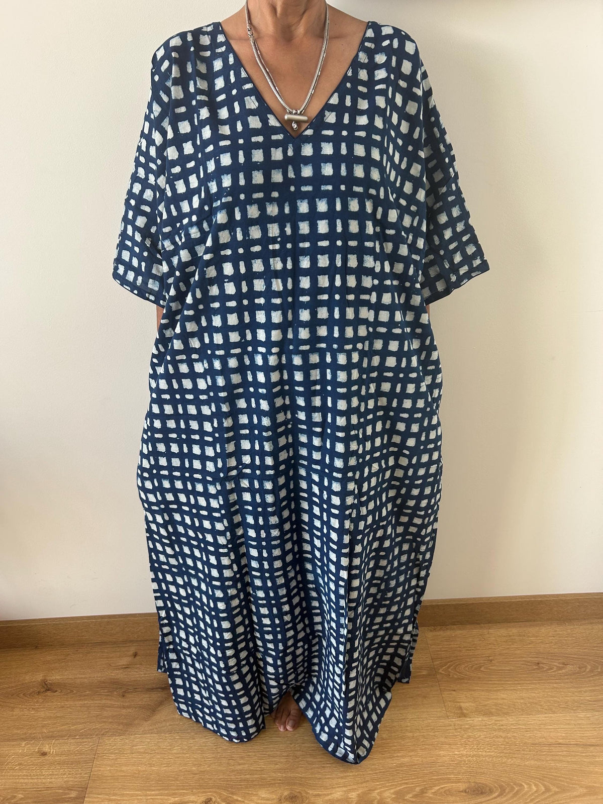 Organic cotton kaftan,caftan, resort wear,loungewear,gifts for her,boho dress,a line dress,block print dress