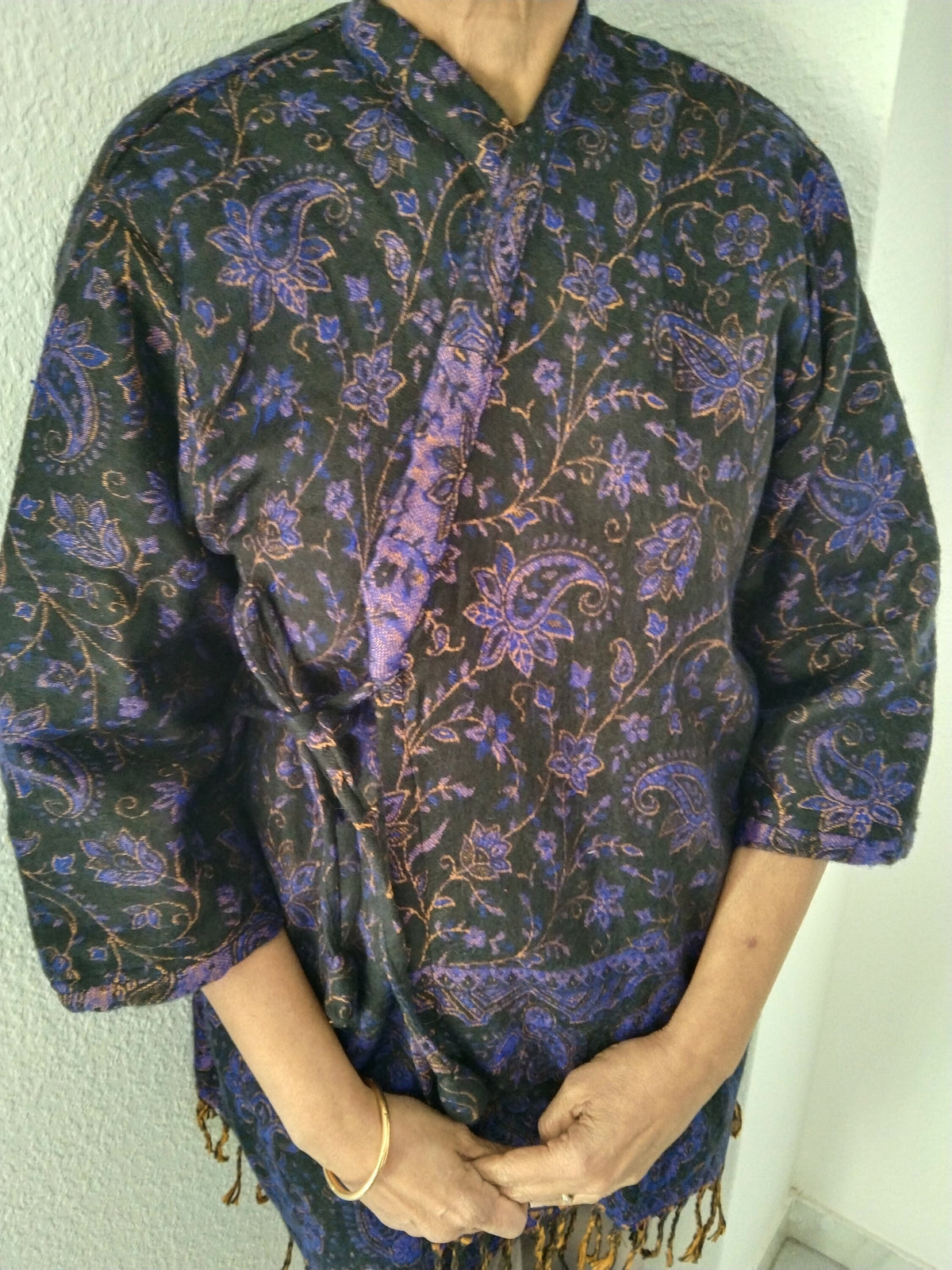 Unisex Wool wrap tunic,spring jacket,gifts for her, loungewear,winter tunic,boho tunic,