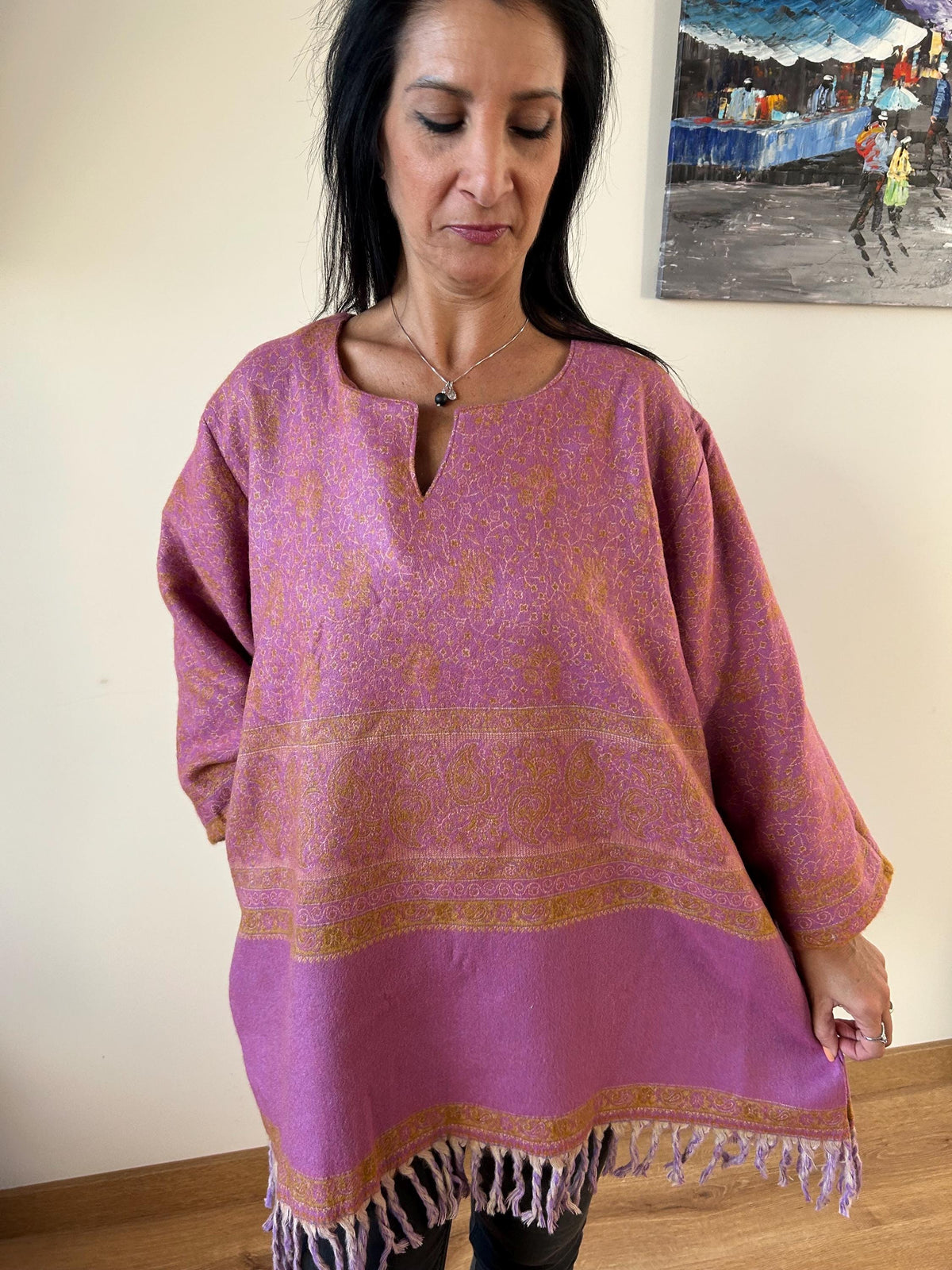 Winter tunic,Wool kurti,gifts for her, Christmas gift,resort wear,boho wool kurti,winter kurti