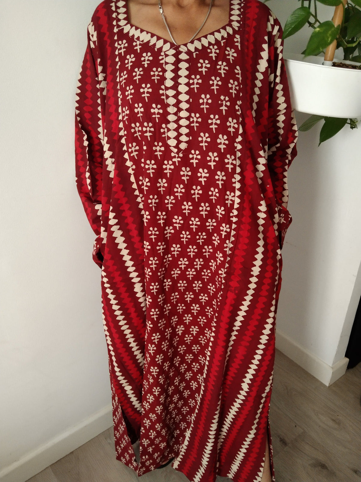 Plus Cotton kaftan,caftan,resort wear, loungewear,cotton dress,Full sleeve kaftan,A line kaftan