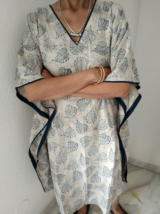 Indigo kaftan,caftan,resort wear,loungewear,mother's day gift,mom Postpartum gift, maternity dress,plus size dress,summer boho dress