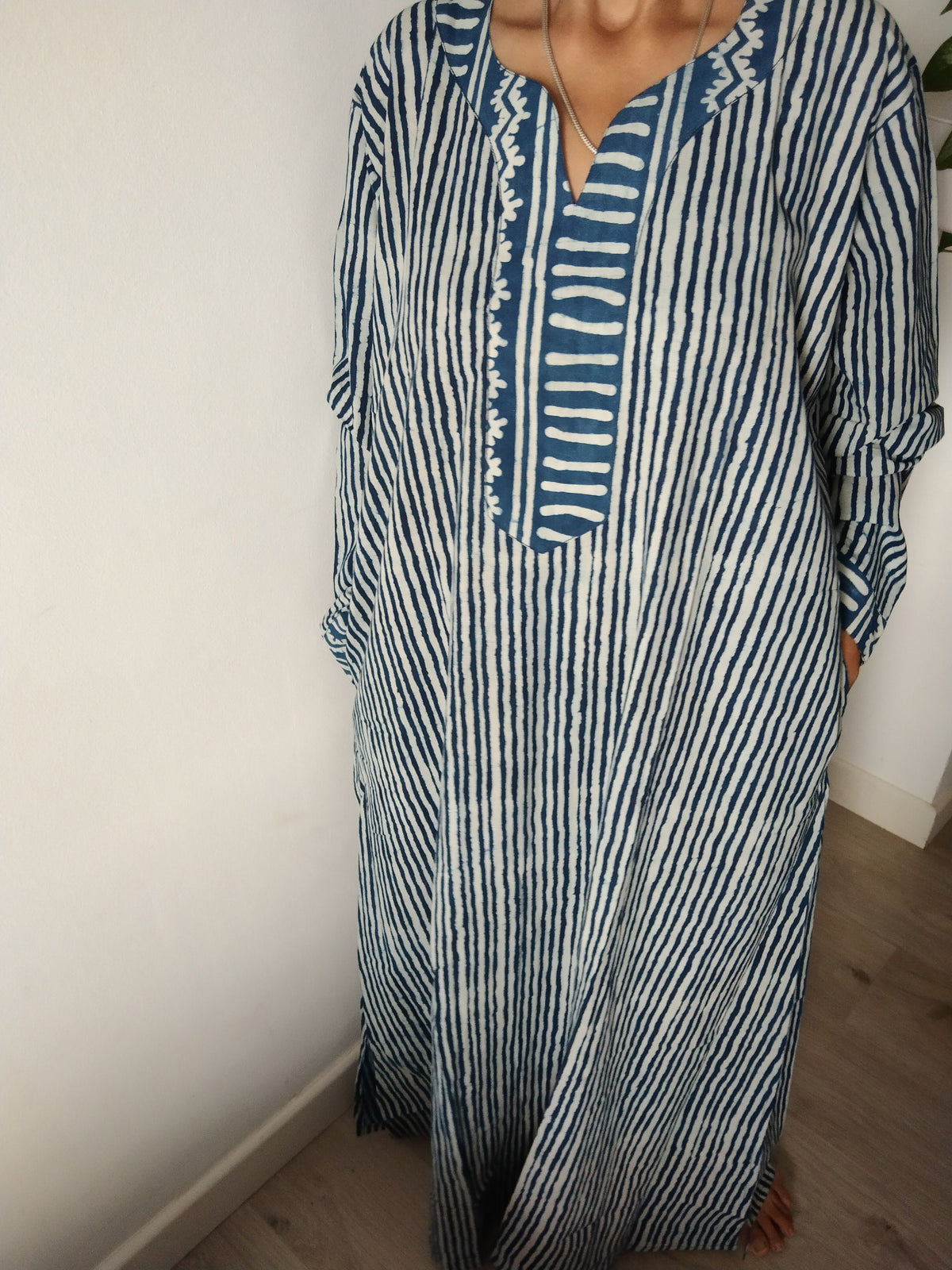 Plus size upto 5 XL Indigo kaftan,cotton caftan,gifts for her,boho dress,resort wear, loungewear,sleepwear,organic dress,indigo dress