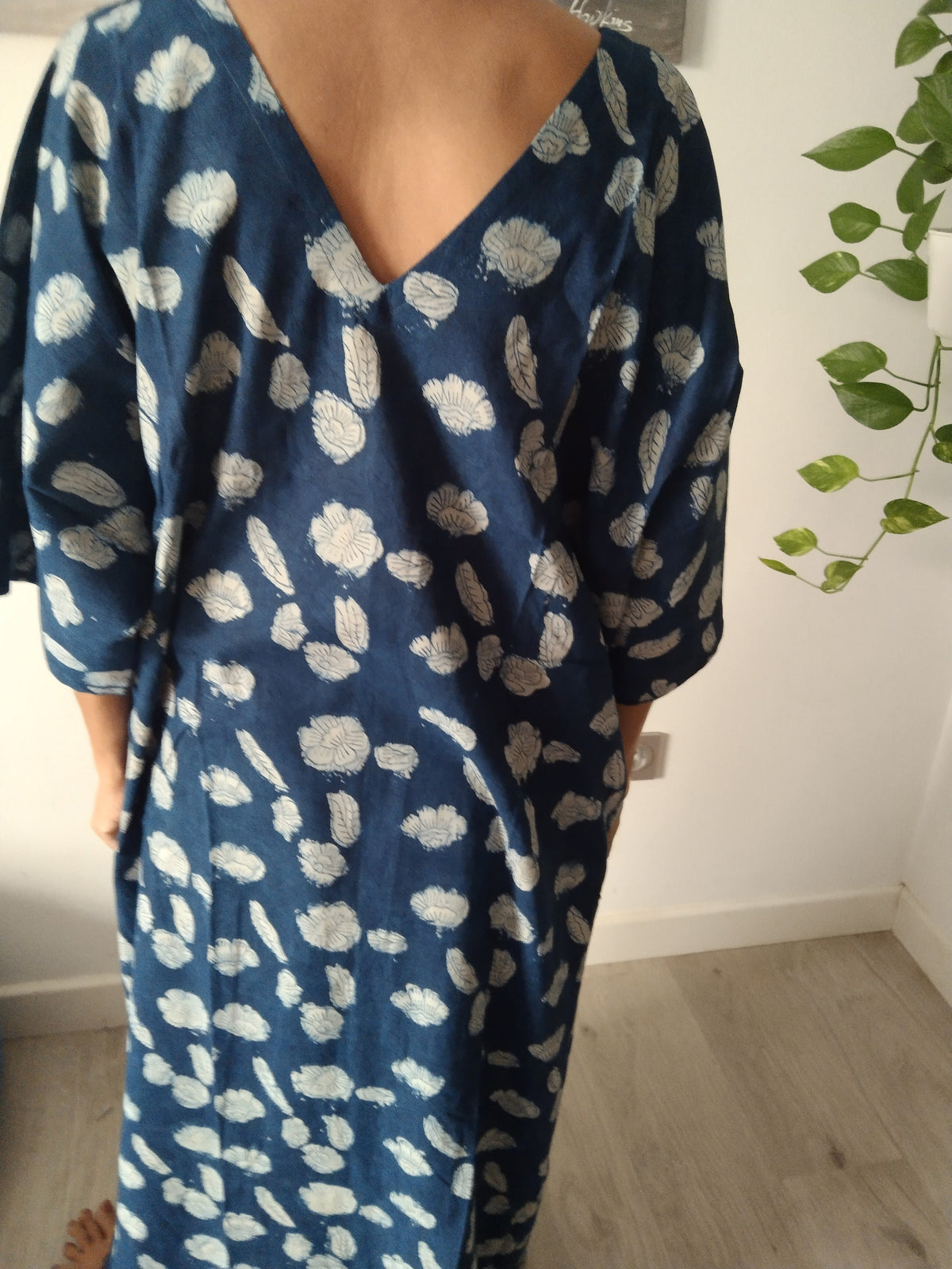 Indigo caftan,kaftan,organic kaftan,indigo kaftan,boho dress,plus size dress,Mother's day gift,gifts for her,