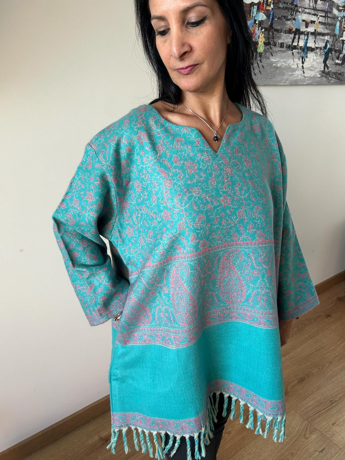 Yak wool tunic,gifts for her,resort wear,boho wool kurti,gifts for her, Christmas gift,boho kurti,