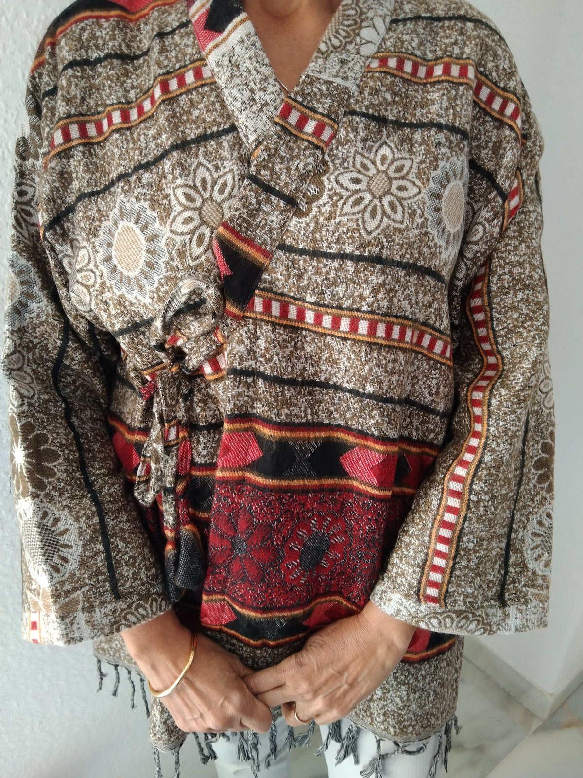 Unisex Wool wrap jacket, loungewear, resort wear,winter jacket ,wool wrap top,boho tunic,wool tunic,