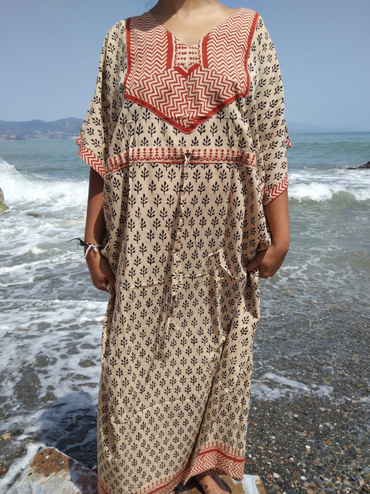Resort wear, loungewear,cotton kaftan,caftan,sleepwear,gifts for her,cotton dress