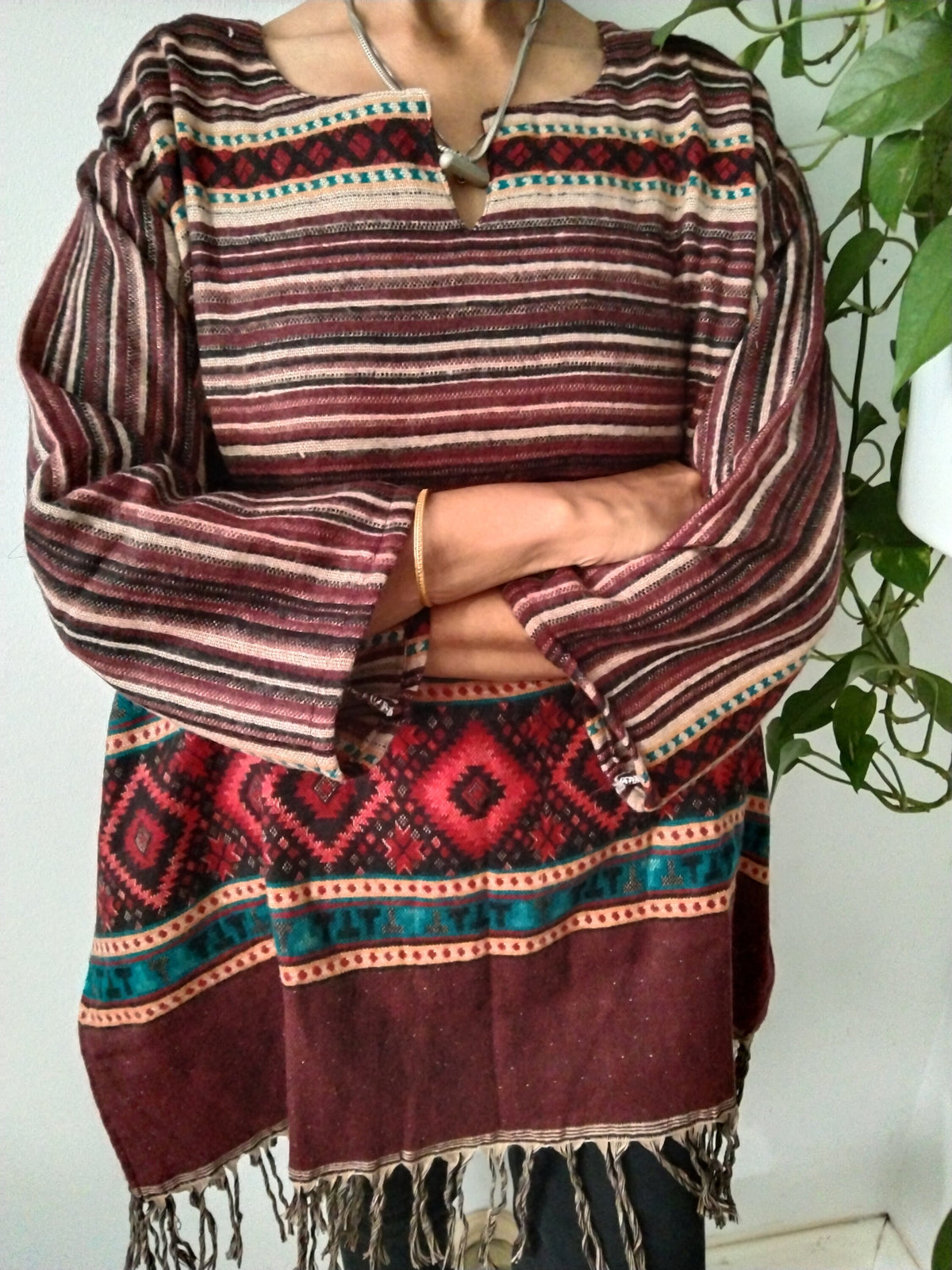 Wool tunic,winter kurti,gifts for her,resort wear,loungewear,boho kurti,gifts for her,Christmas gift