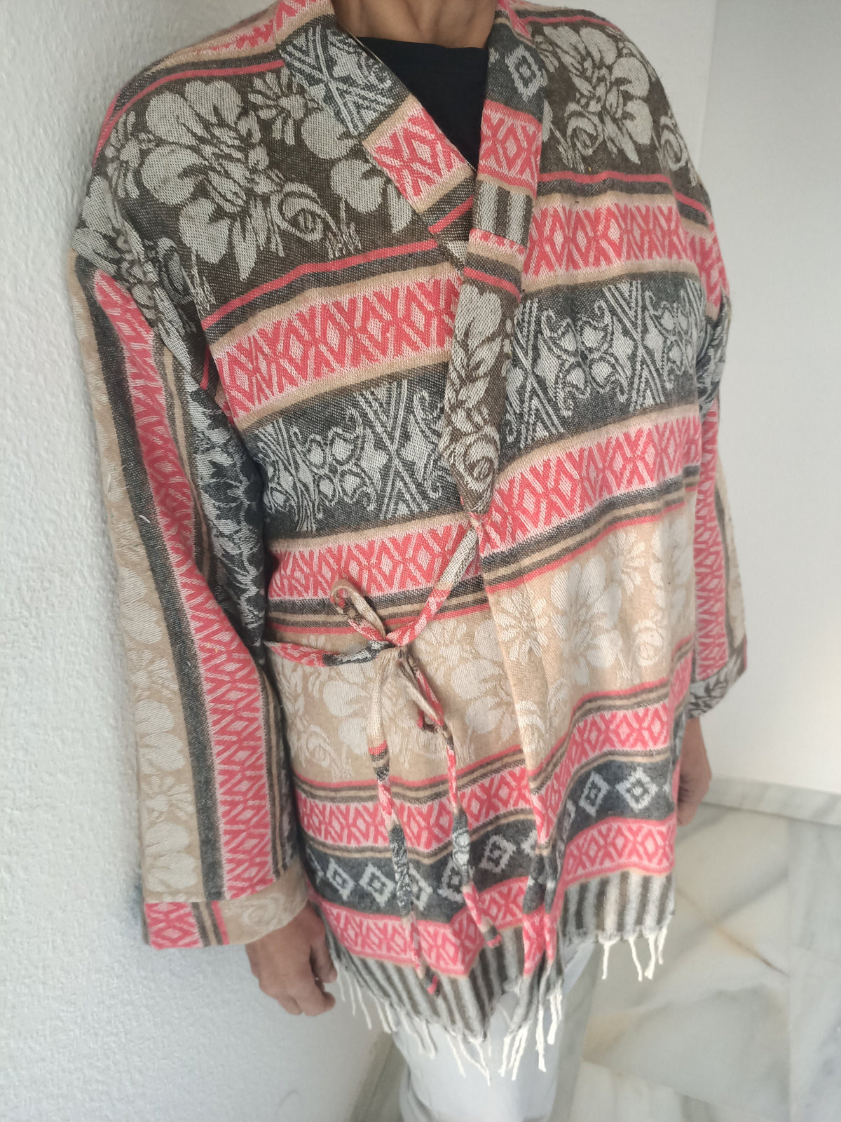 Wool wrap kimono,wool tunic,gifts for her,boho tunic, loungewear,