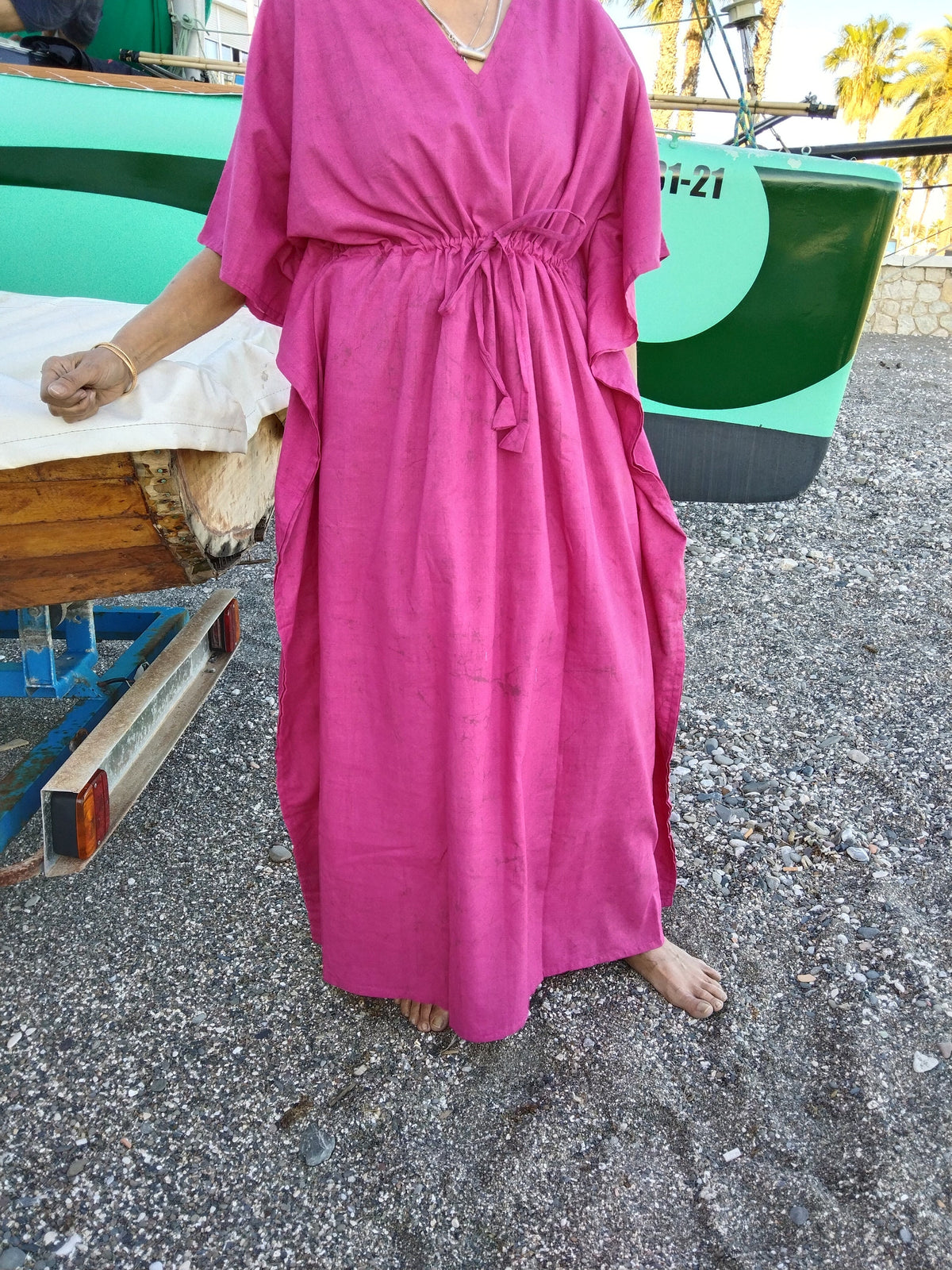 Fuscia dress,Plus size cotton kaftan,caftan,gifts for her, resort wear, loungewear,boho dress,pink kaftan