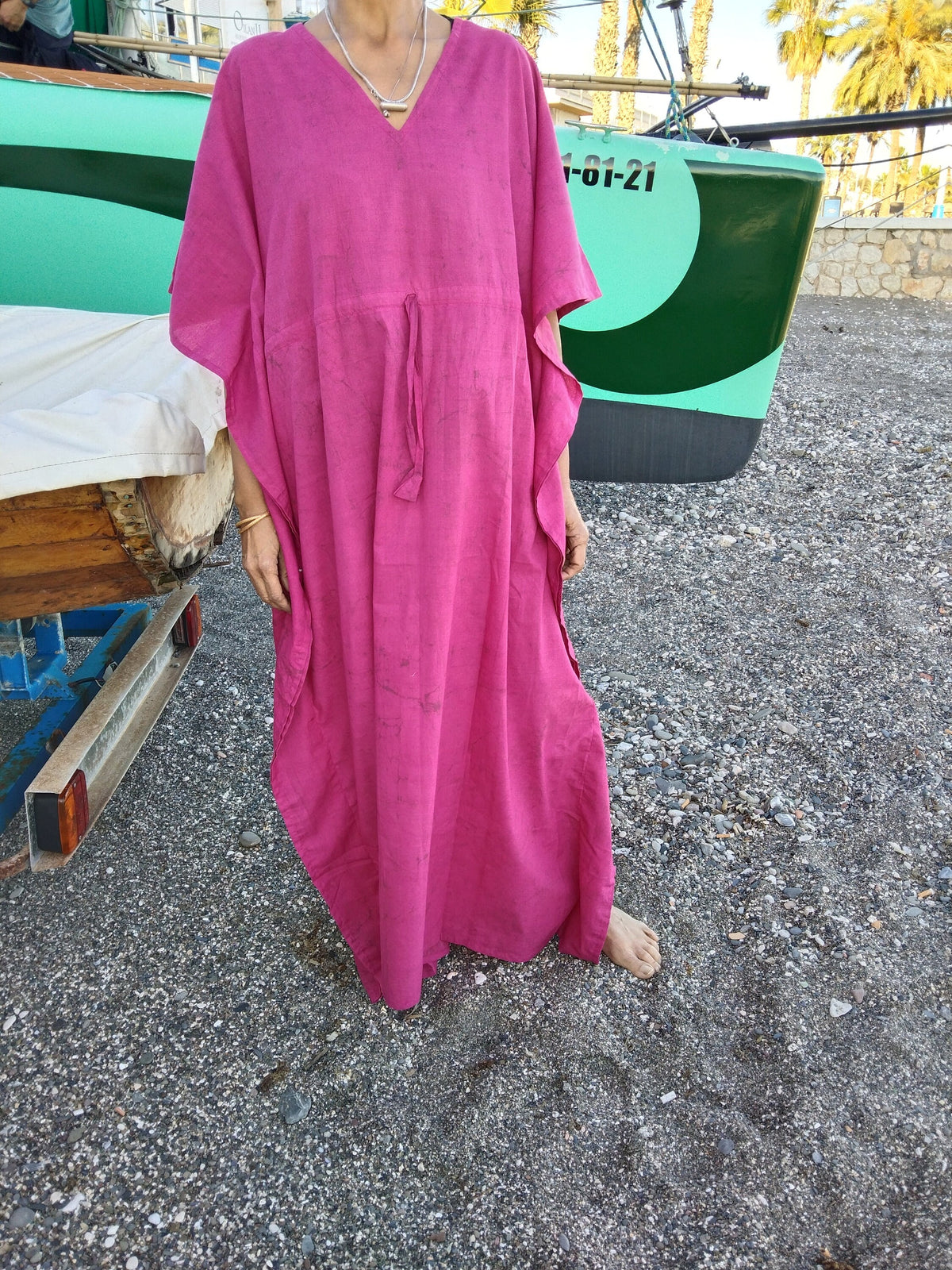 Fuscia dress,Plus size cotton kaftan,caftan,gifts for her, resort wear, loungewear,boho dress,pink kaftan