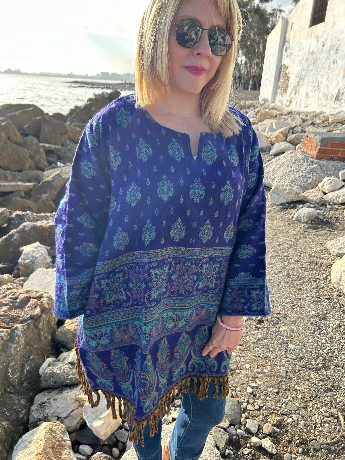 Yak wool tunic,resort wear,loungewear,winter tunic,wool kurti,gifts for her, Christmas gift,mom postpartum gift,mother's day gift,boho wool