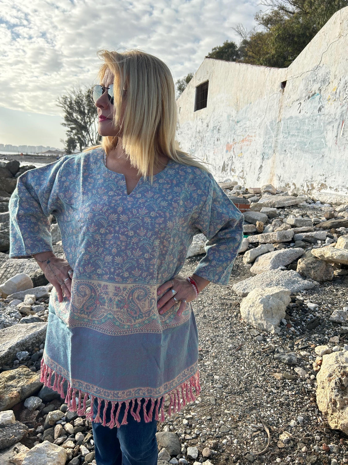 Yak wool,Winter tunic,wool kurti,gifts for her, Christmas gift,boho wool tunic,mom postpartum gift,