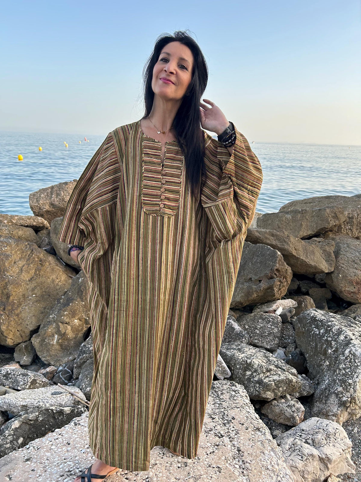 Organic cotton kaftan,caftan, resort wear,loungewear,gifts for her,boho dress,a line dress,block print dress