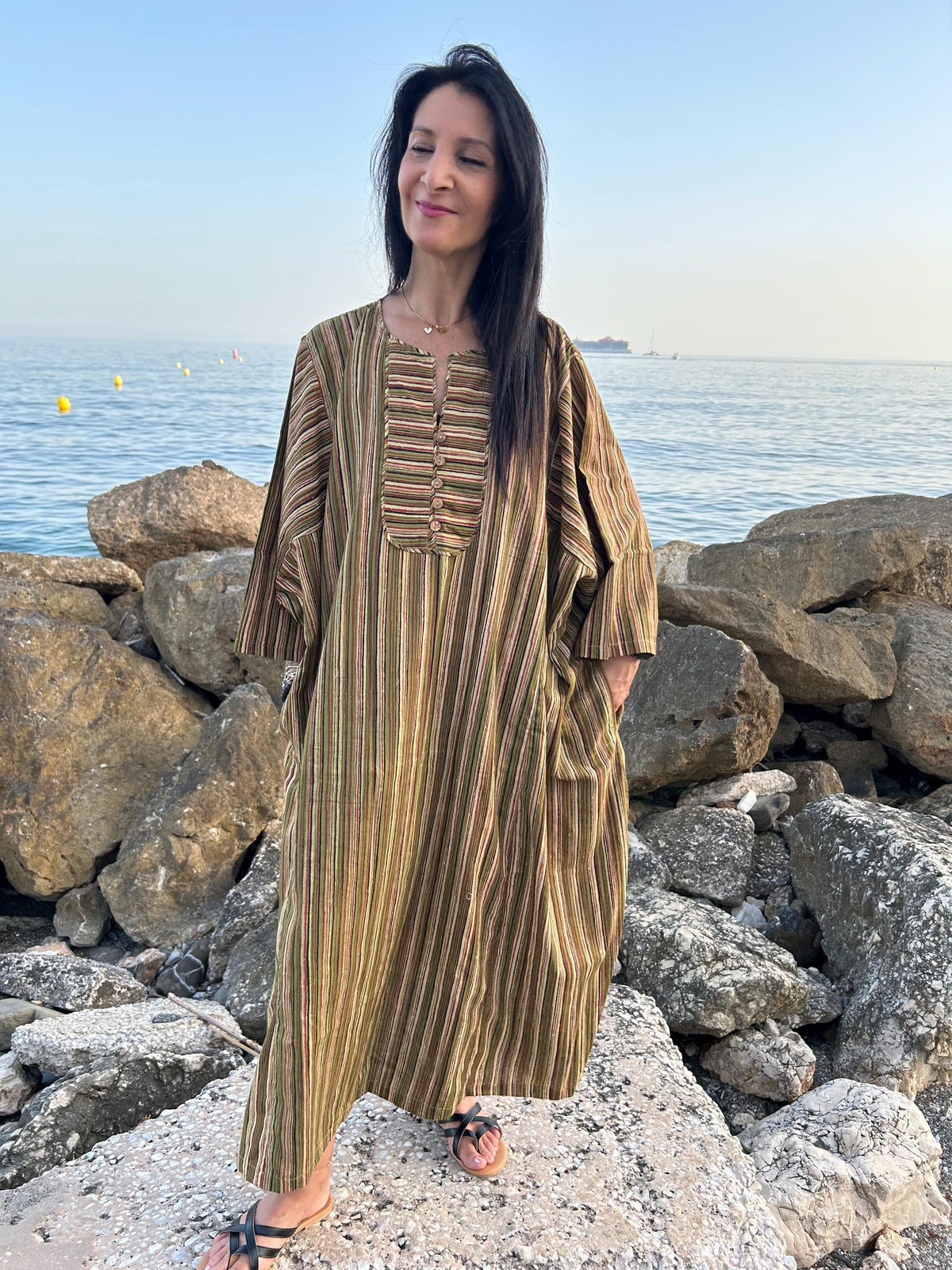 Organic cotton kaftan,caftan, resort wear,loungewear,gifts for her,boho dress,a line dress,block print dress