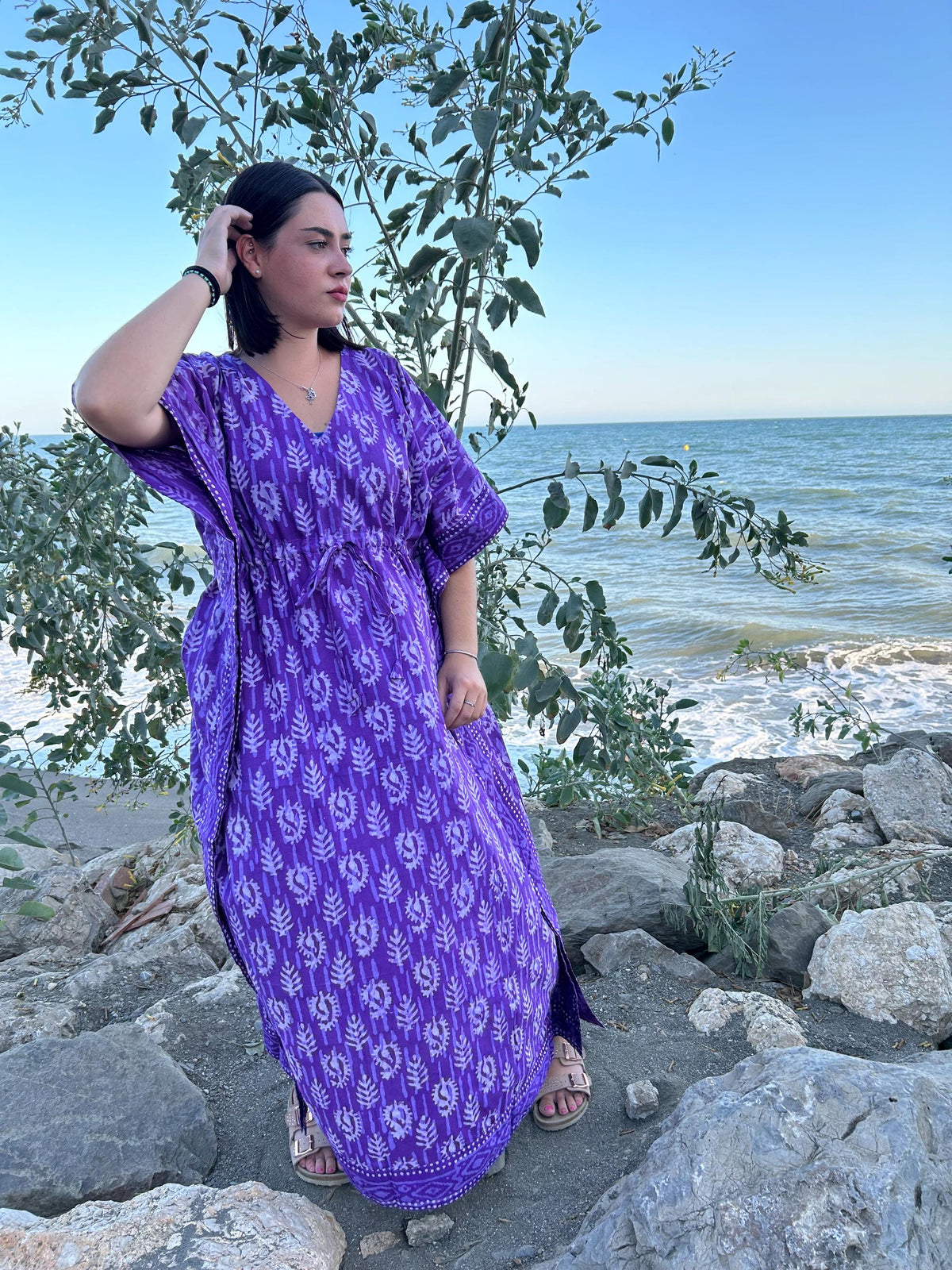 Purple kaftan,Handmade kaftan,Caftan,Resort wear,plus size kaftan,Boho dress,Cotton dress,Maxi dress,Gifts for her,loungewear,Sleepwear,